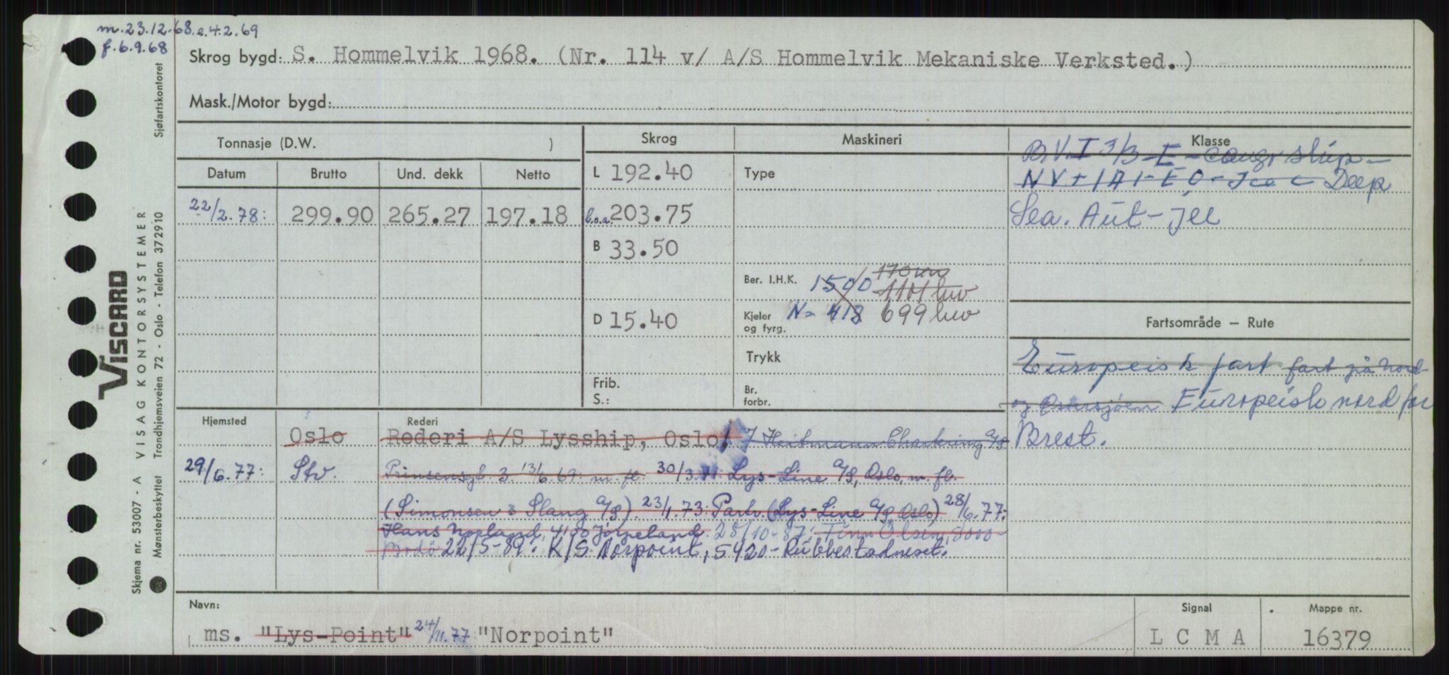 Sjøfartsdirektoratet med forløpere, Skipsmålingen, RA/S-1627/H/Ha/L0004/0001: Fartøy, Mas-R / Fartøy, Mas-Odd, p. 817