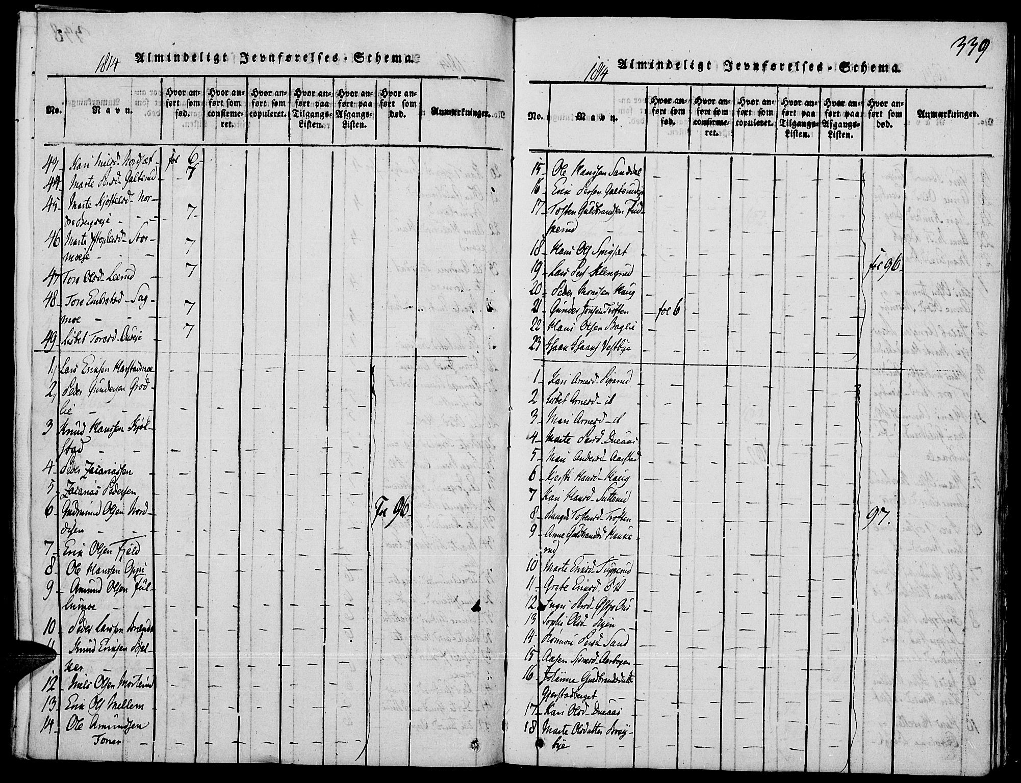 Strøm-Odalen prestekontor, AV/SAH-PREST-028/H/Ha/Haa/L0006: Parish register (official) no. 6, 1814-1850, p. 339