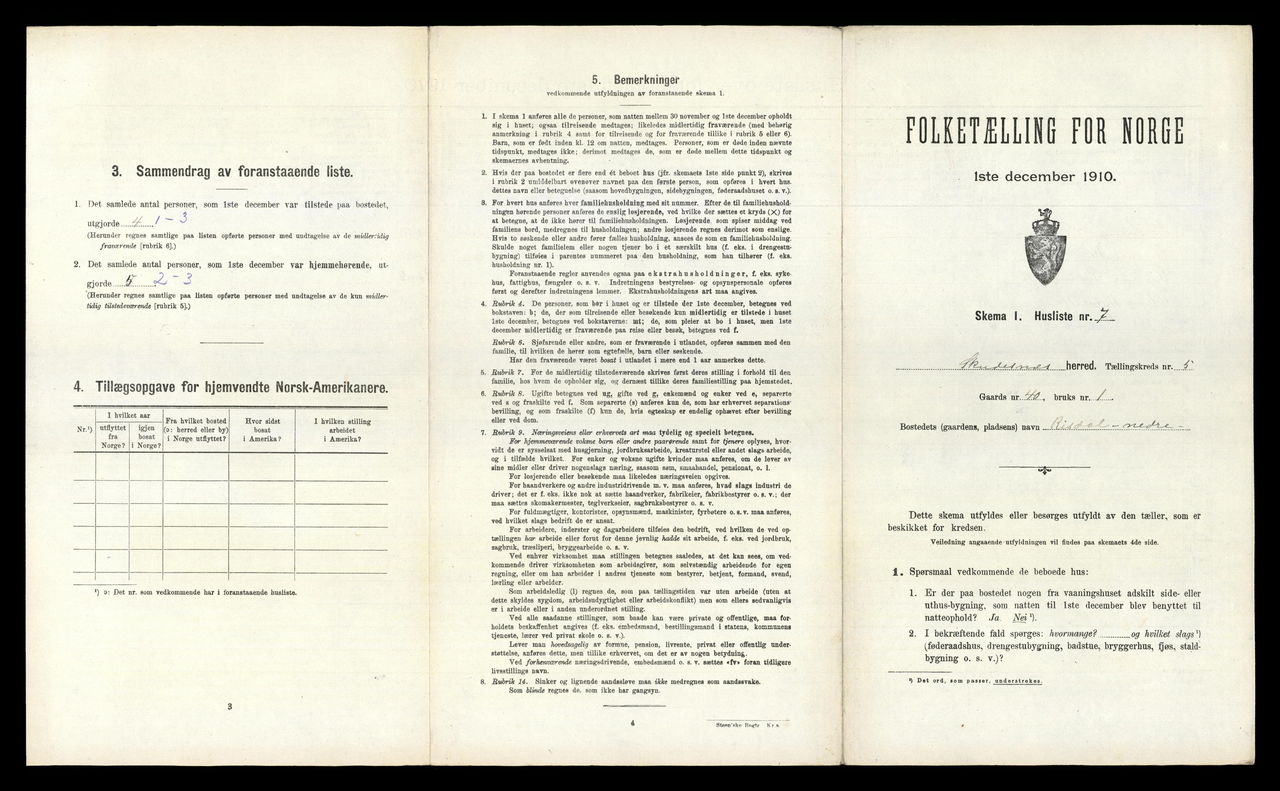 RA, 1910 census for Skudenes, 1910, p. 619