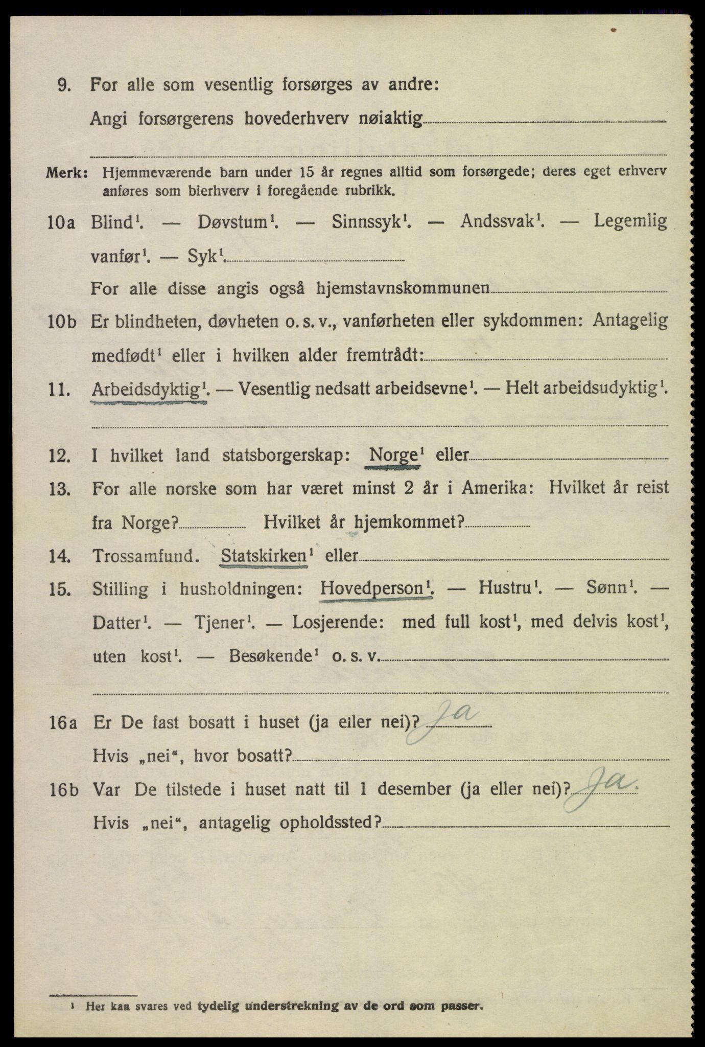 SAK, 1920 census for Hylestad, 1920, p. 1387