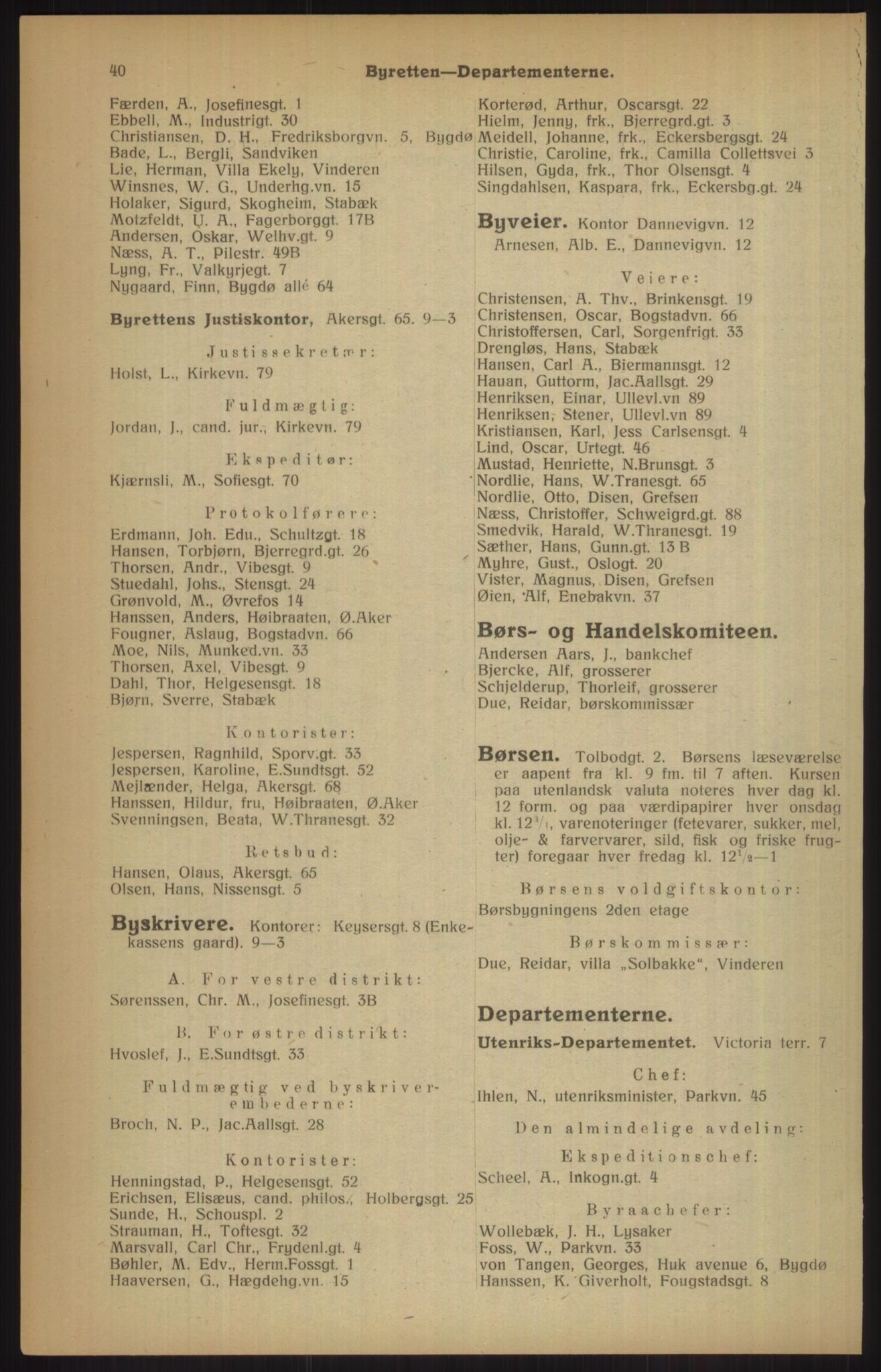 Kristiania/Oslo adressebok, PUBL/-, 1915, p. 40