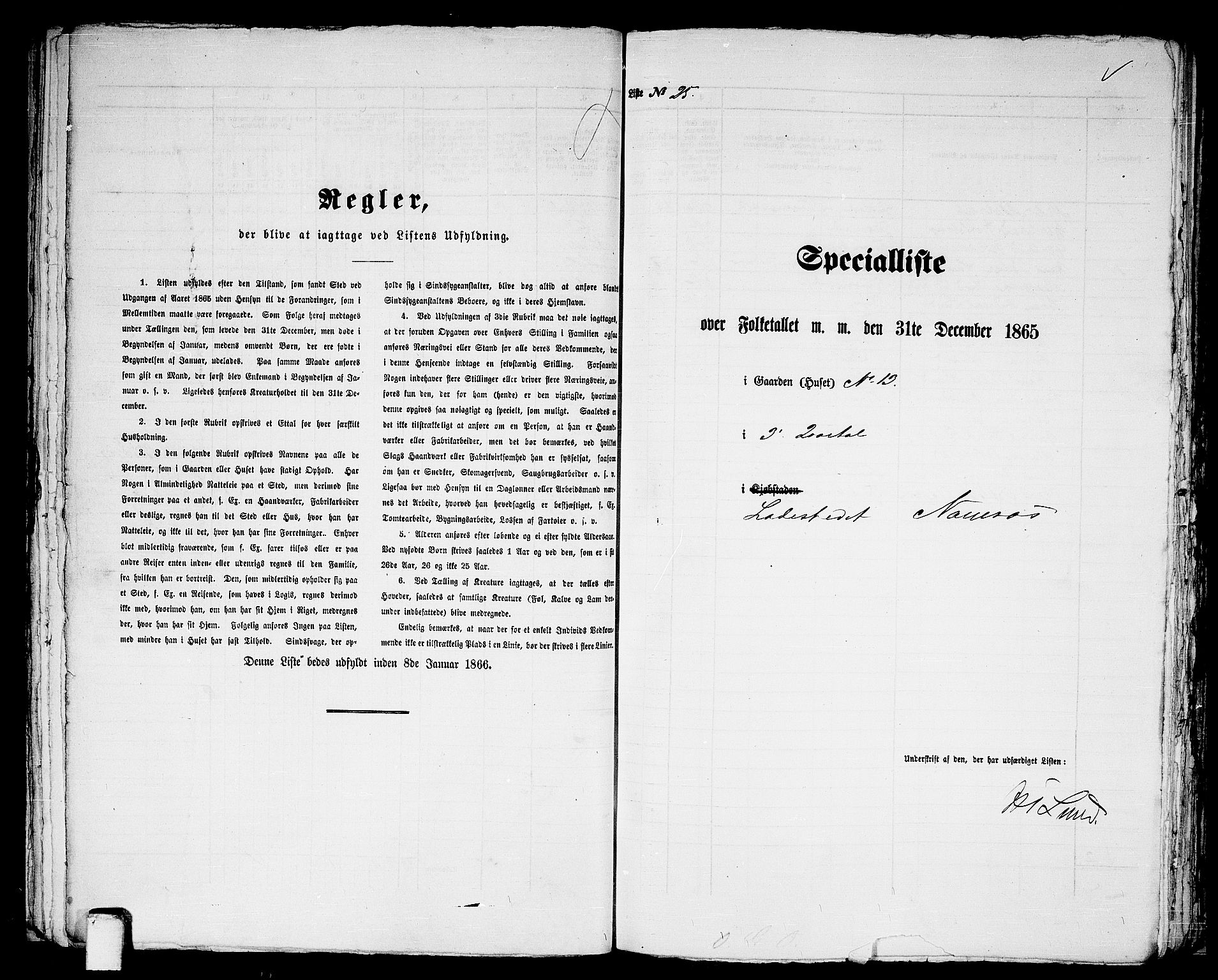 RA, 1865 census for Namsos/Namsos, 1865, p. 54