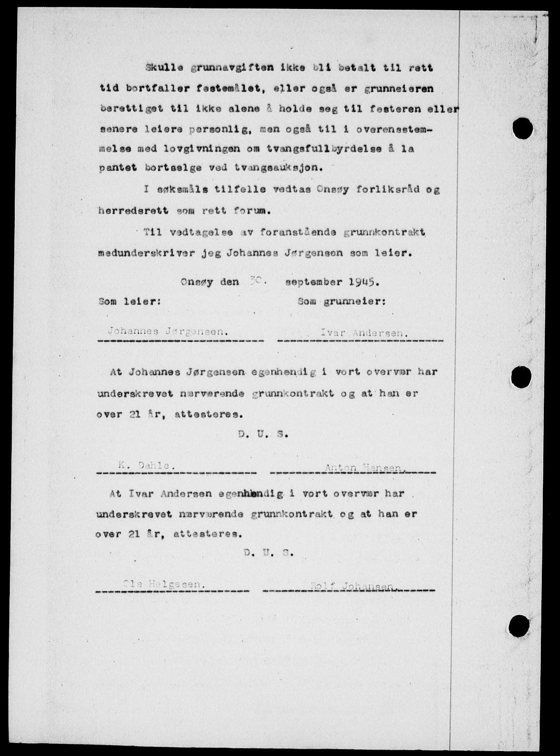 Onsøy sorenskriveri, SAO/A-10474/G/Ga/Gab/L0015: Mortgage book no. II A-15, 1945-1946, Diary no: : 1731/1945