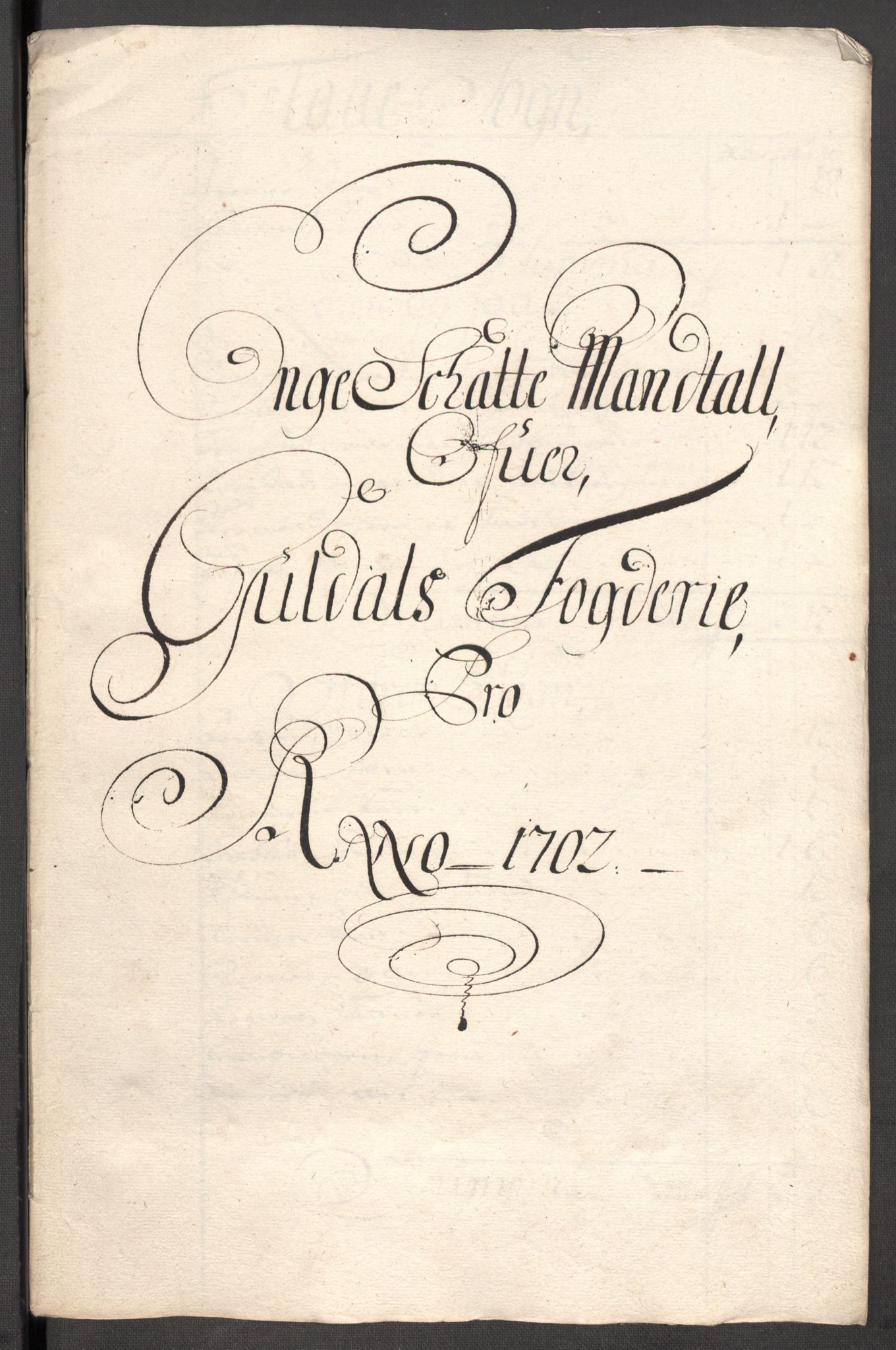 Rentekammeret inntil 1814, Reviderte regnskaper, Fogderegnskap, RA/EA-4092/R60/L3952: Fogderegnskap Orkdal og Gauldal, 1702, p. 289