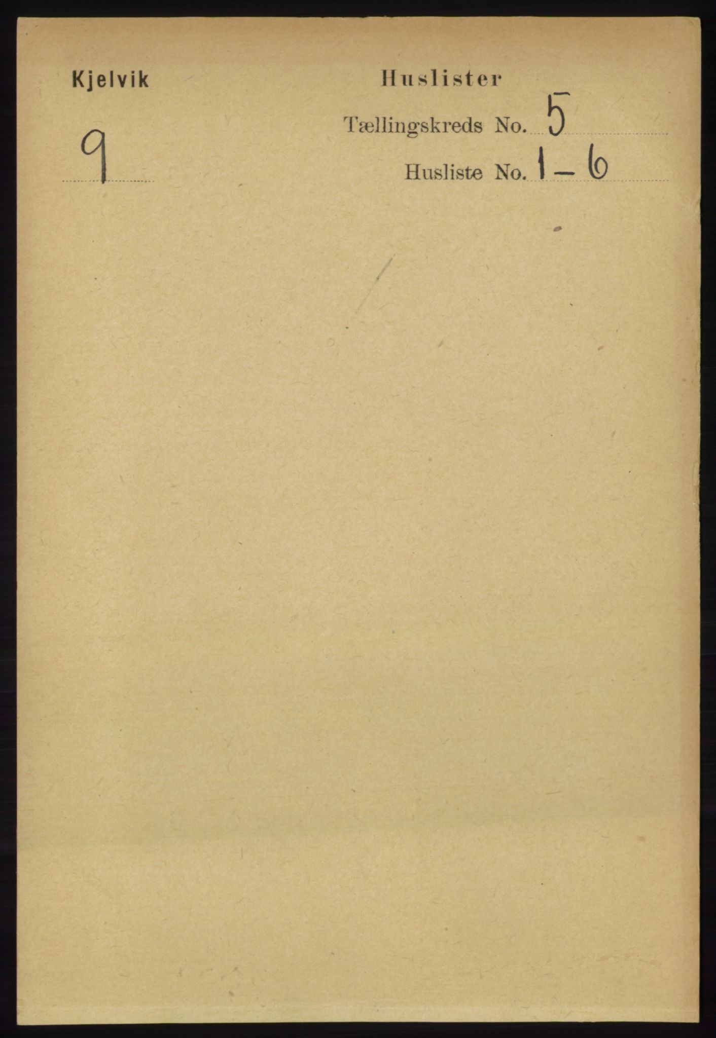 RA, 1891 census for 2019 Kjelvik, 1891, p. 538