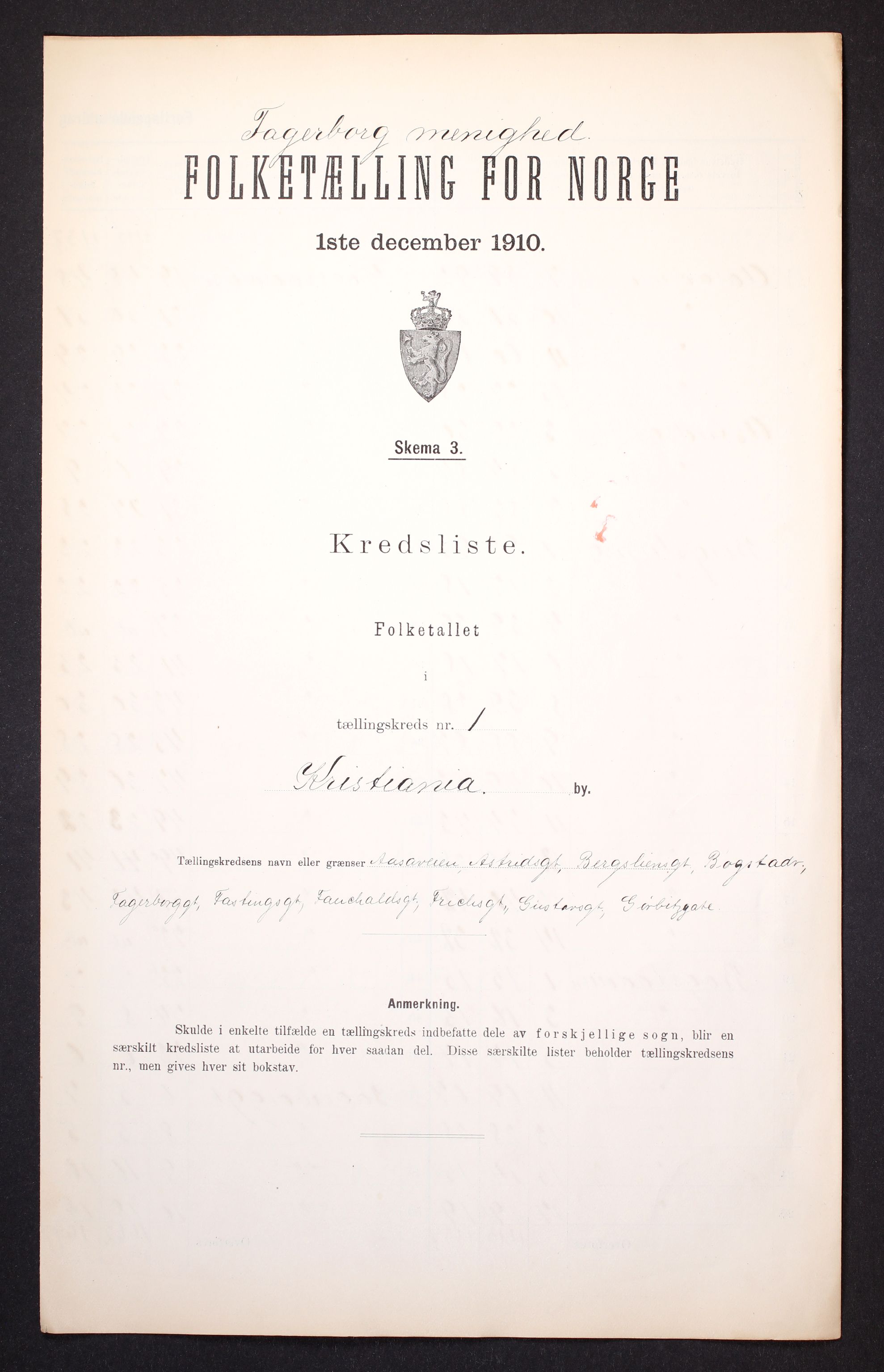 RA, 1910 census for Kristiania, 1910, p. 326