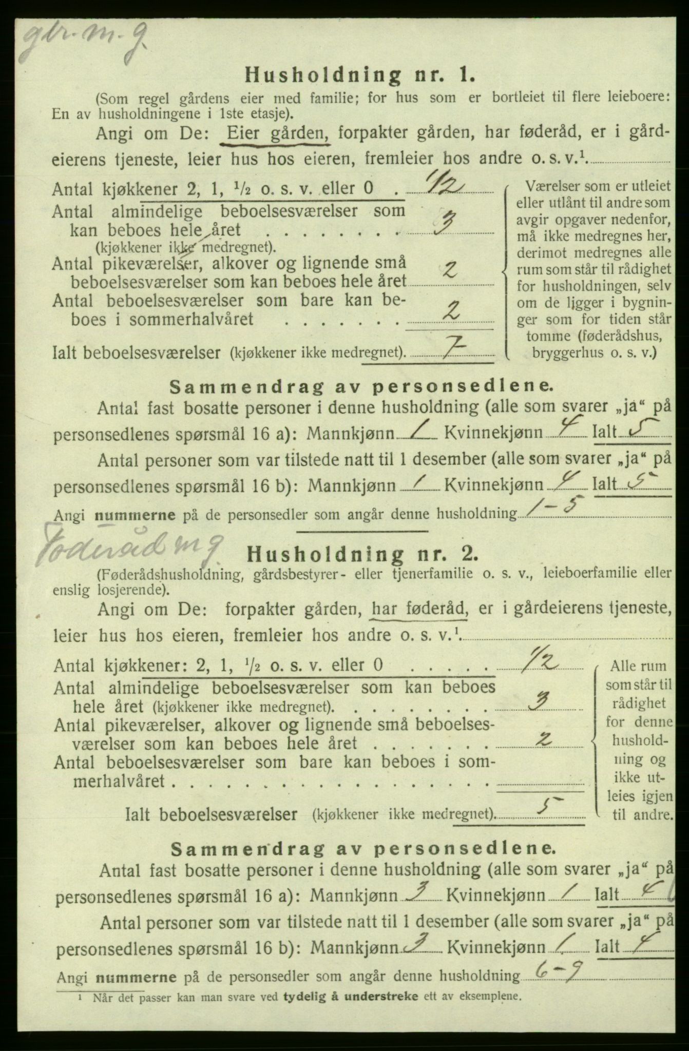 SAB, 1920 census for Varaldsøy, 1920, p. 414