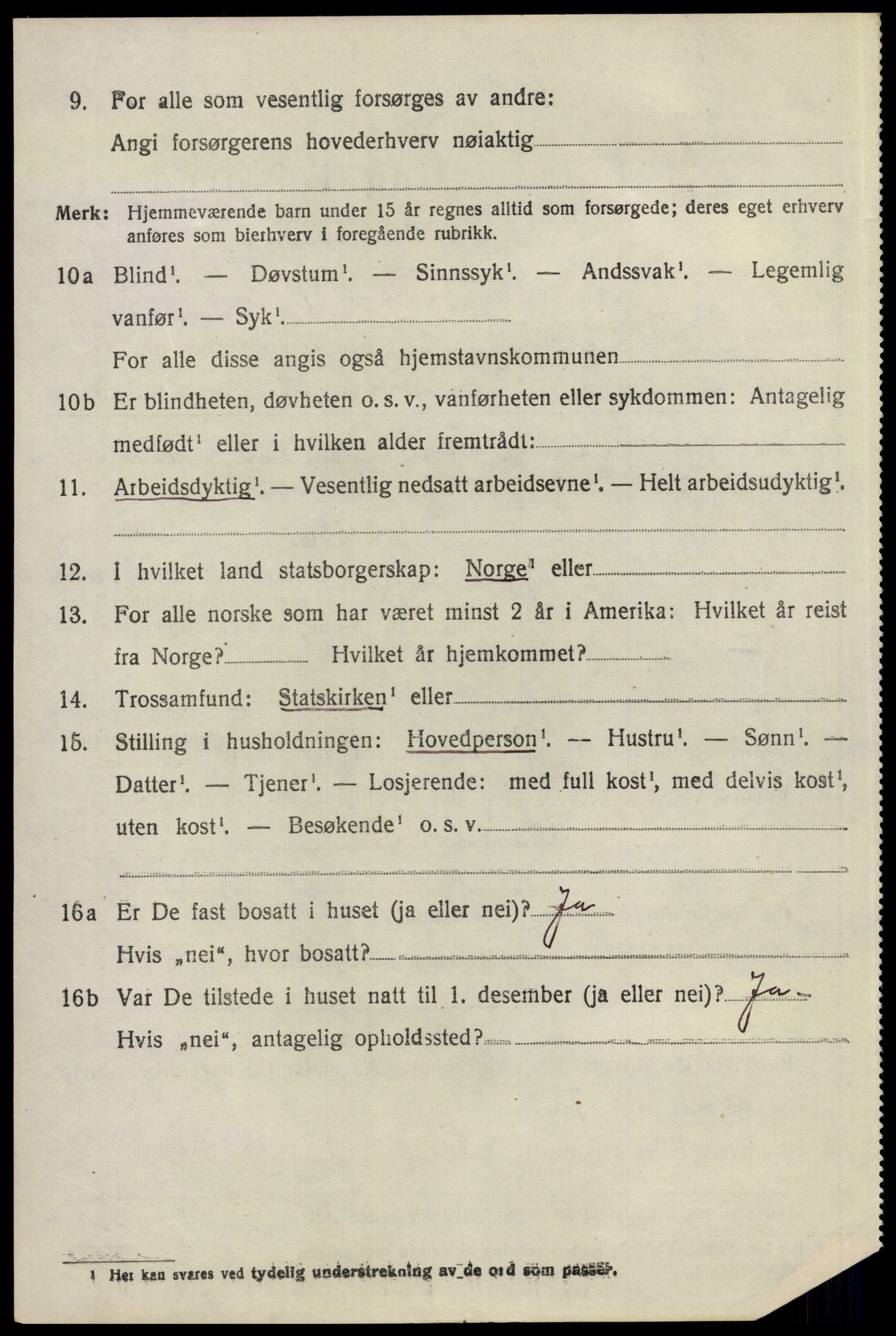 SAO, 1920 census for Nannestad, 1920, p. 3110