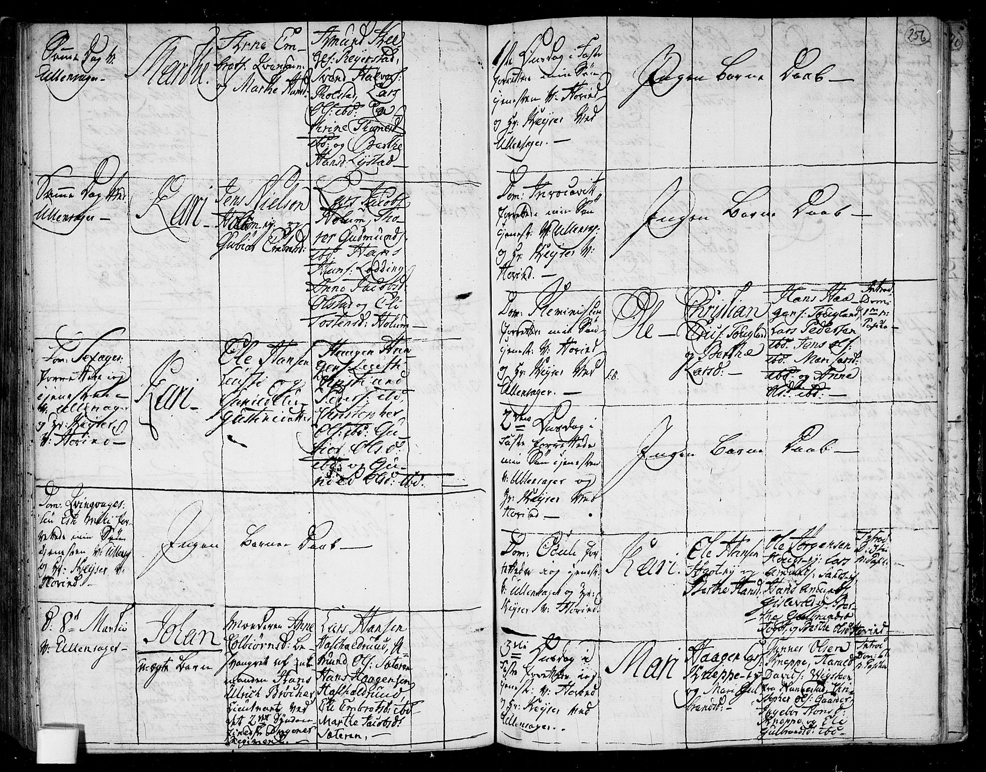 Ullensaker prestekontor Kirkebøker, AV/SAO-A-10236a/F/Fa/L0006: Parish register (official) no. I 6, 1762-1785, p. 256