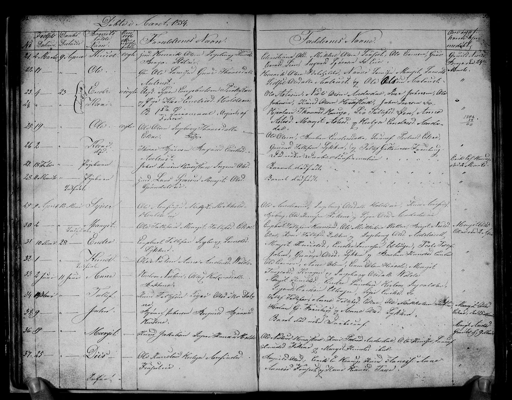 Gol kirkebøker, SAKO/A-226/G/Gb/L0003: Parish register (copy) no. II 3, 1844-1858, p. 52-53