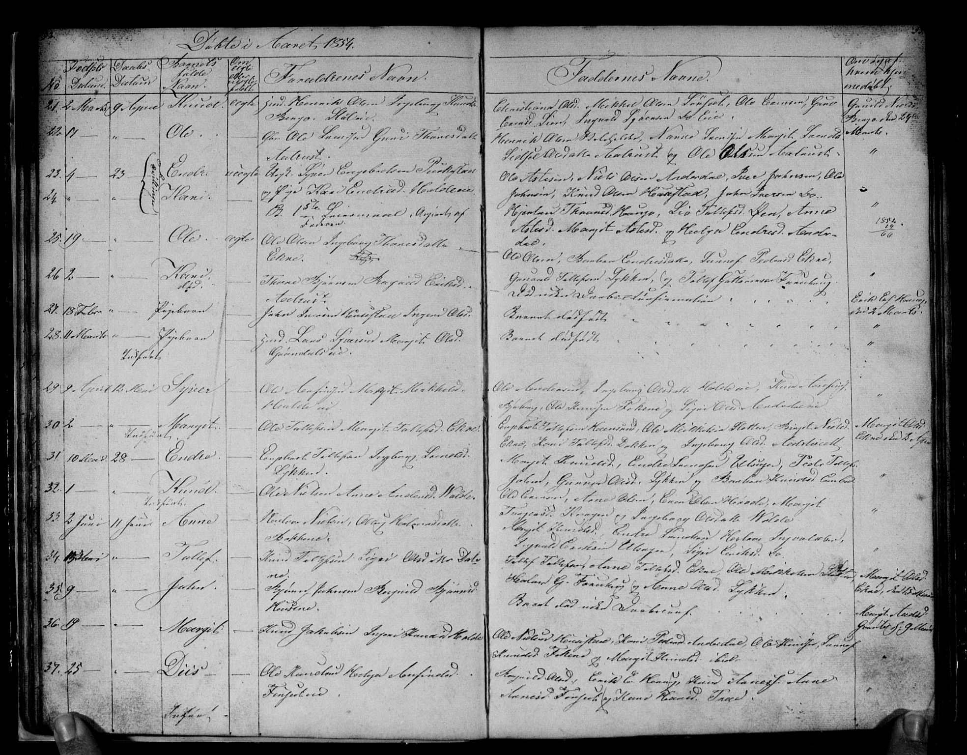 Gol kirkebøker, AV/SAKO-A-226/G/Gb/L0003: Parish register (copy) no. II 3, 1844-1858, p. 52-53