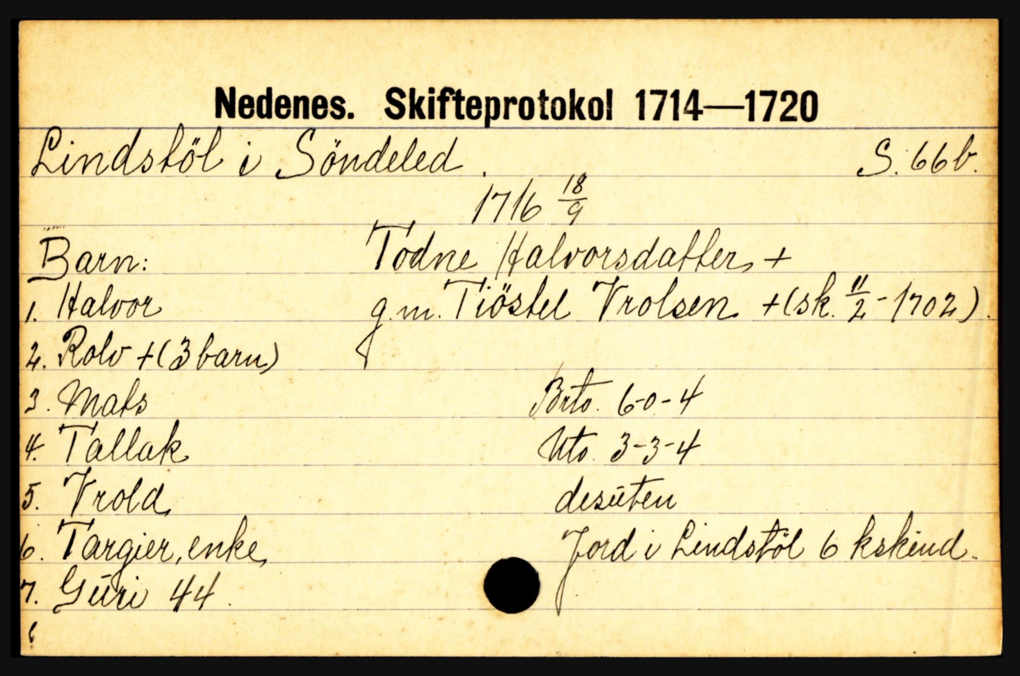 Nedenes sorenskriveri før 1824, AV/SAK-1221-0007/H, p. 18071