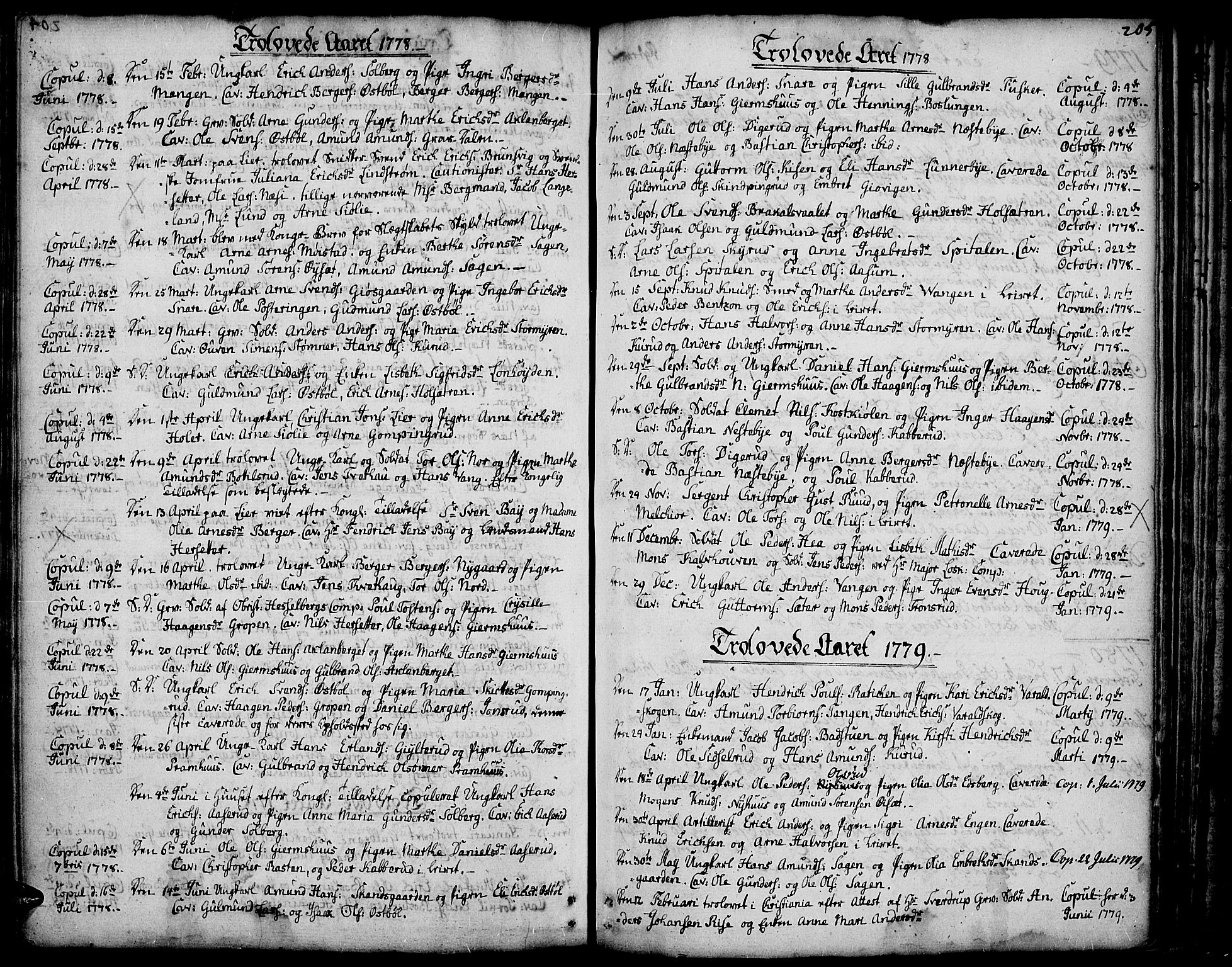 Vinger prestekontor, AV/SAH-PREST-024/H/Ha/Haa/L0005: Parish register (official) no. 5, 1772-1813, p. 205