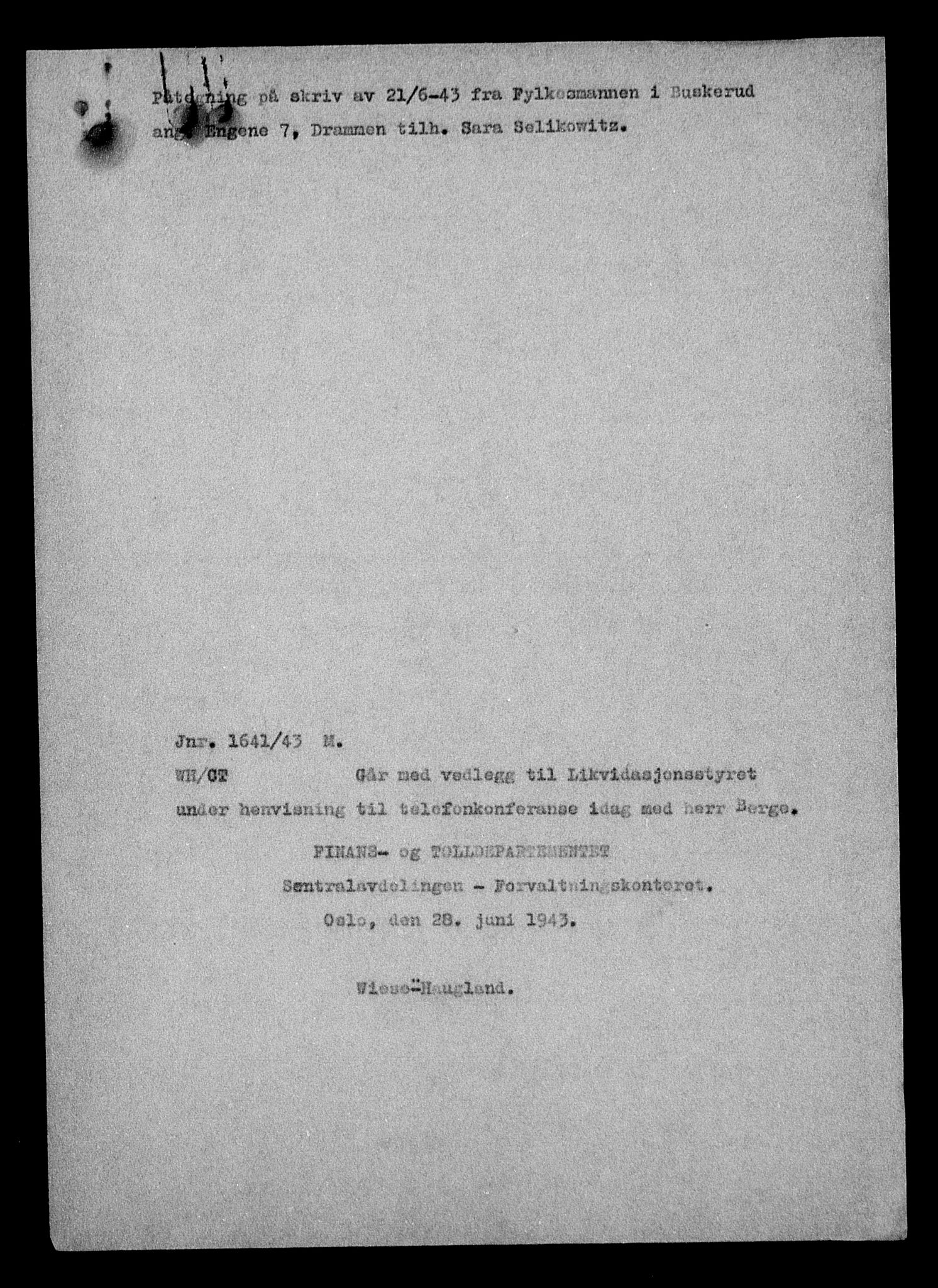 Justisdepartementet, Tilbakeføringskontoret for inndratte formuer, AV/RA-S-1564/H/Hc/Hcc/L0981: --, 1945-1947, p. 312