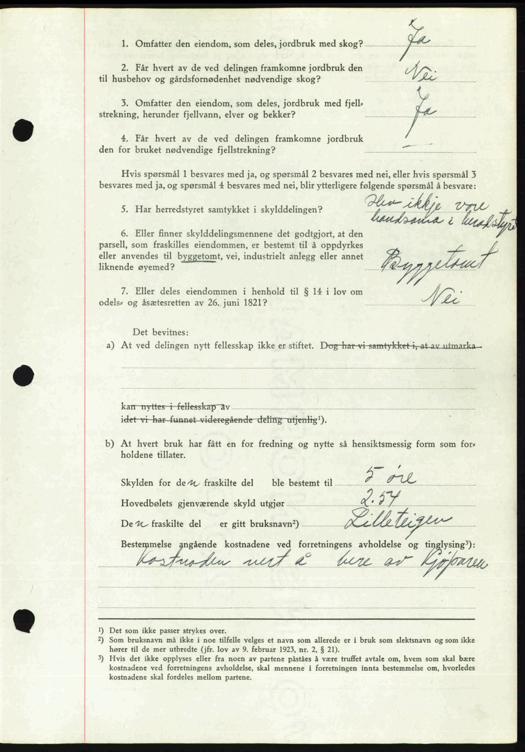 Romsdal sorenskriveri, AV/SAT-A-4149/1/2/2C: Mortgage book no. A21, 1946-1946, Diary no: : 2300/1946