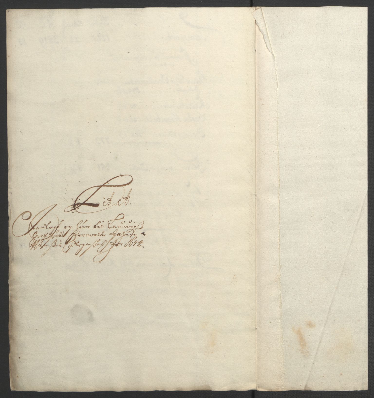 Rentekammeret inntil 1814, Reviderte regnskaper, Fogderegnskap, RA/EA-4092/R33/L1974: Fogderegnskap Larvik grevskap, 1693-1695, p. 87