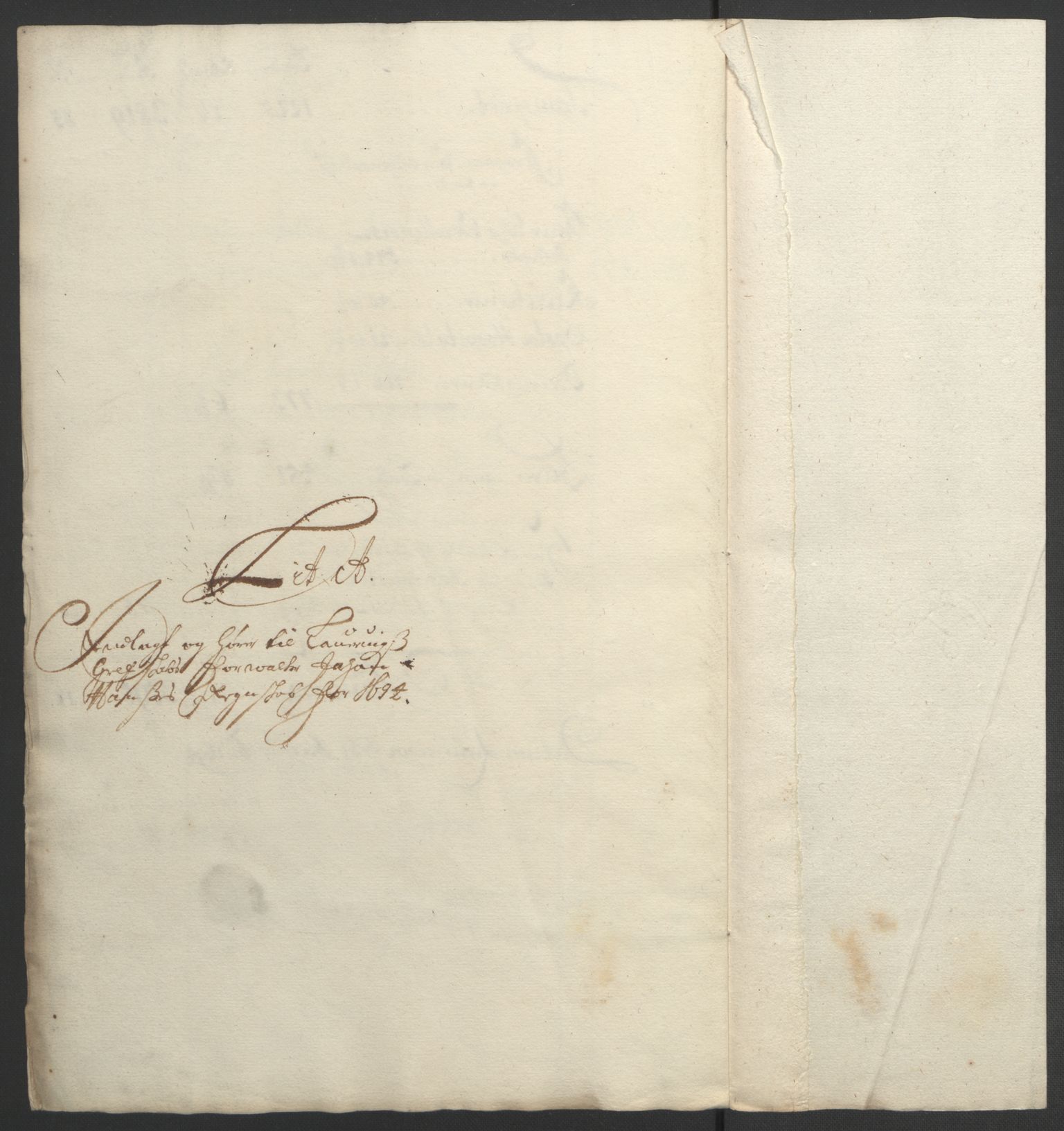 Rentekammeret inntil 1814, Reviderte regnskaper, Fogderegnskap, AV/RA-EA-4092/R33/L1974: Fogderegnskap Larvik grevskap, 1693-1695, p. 87