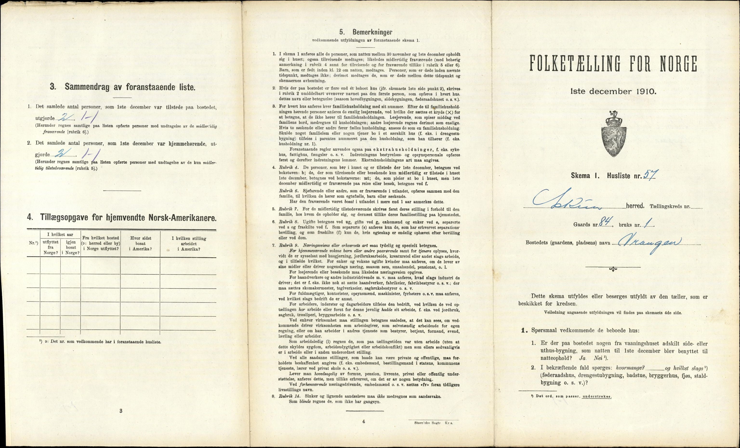 RA, 1910 census for Askim, 1910, p. 141