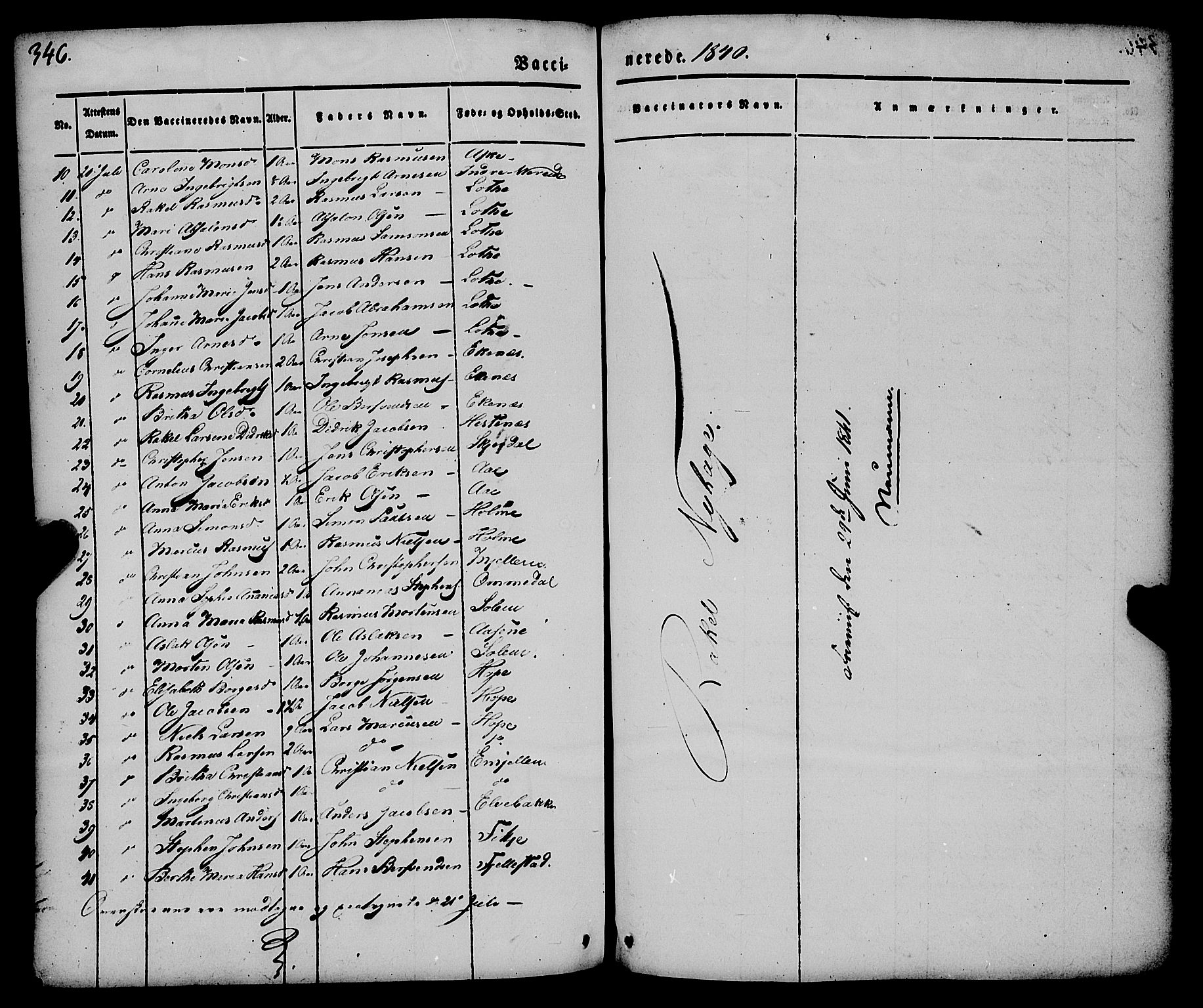 Gloppen sokneprestembete, AV/SAB-A-80101/H/Haa/Haaa/L0008: Parish register (official) no. A 8, 1837-1855, p. 346