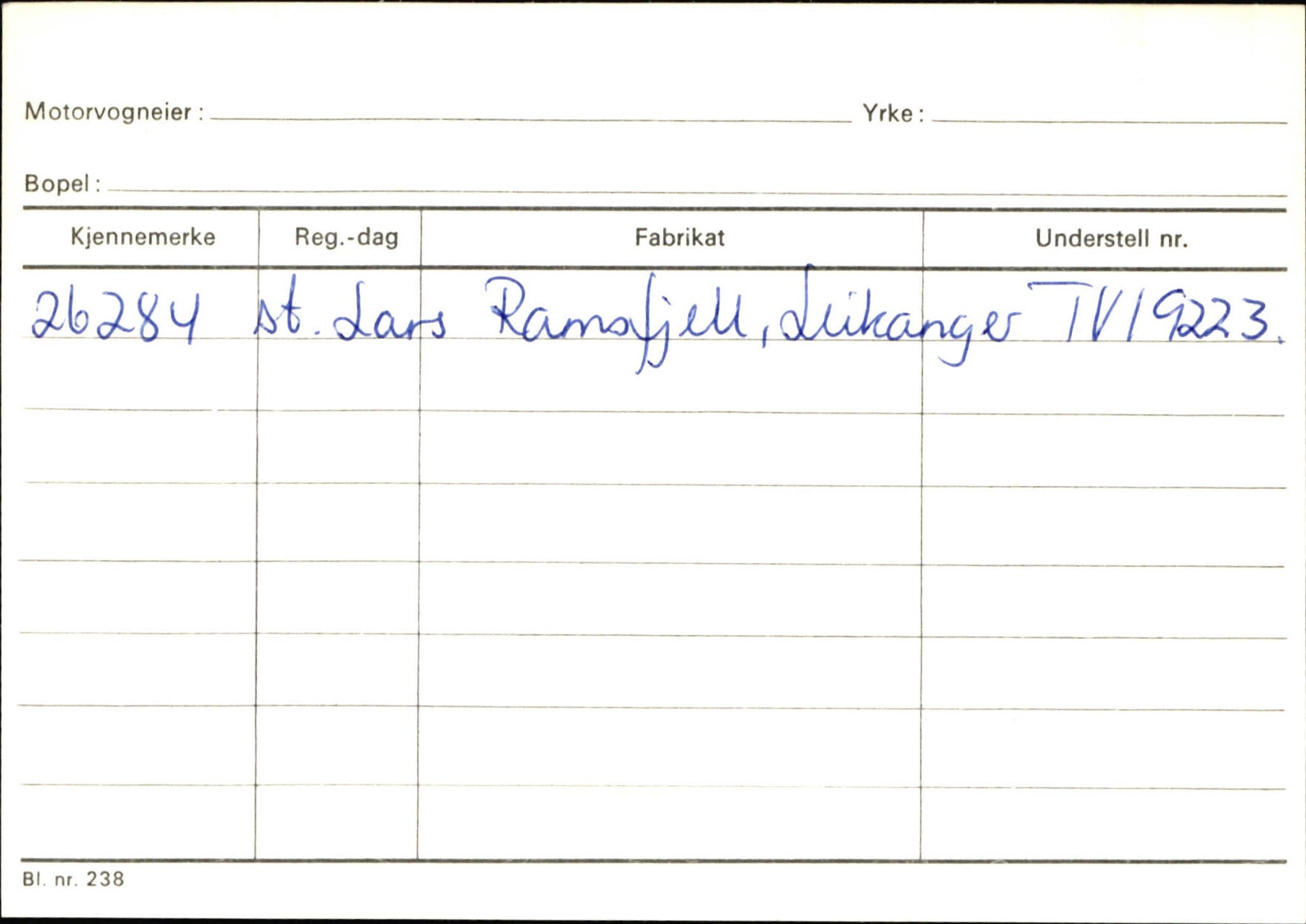 Statens vegvesen, Sogn og Fjordane vegkontor, AV/SAB-A-5301/4/F/L0130: Eigarregister Eid T-Å. Høyanger A-O, 1945-1975, p. 2055