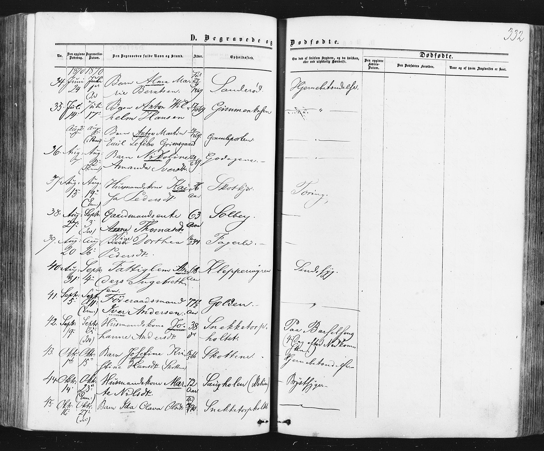 Idd prestekontor Kirkebøker, AV/SAO-A-10911/F/Fc/L0005: Parish register (official) no. III 5, 1861-1877, p. 332