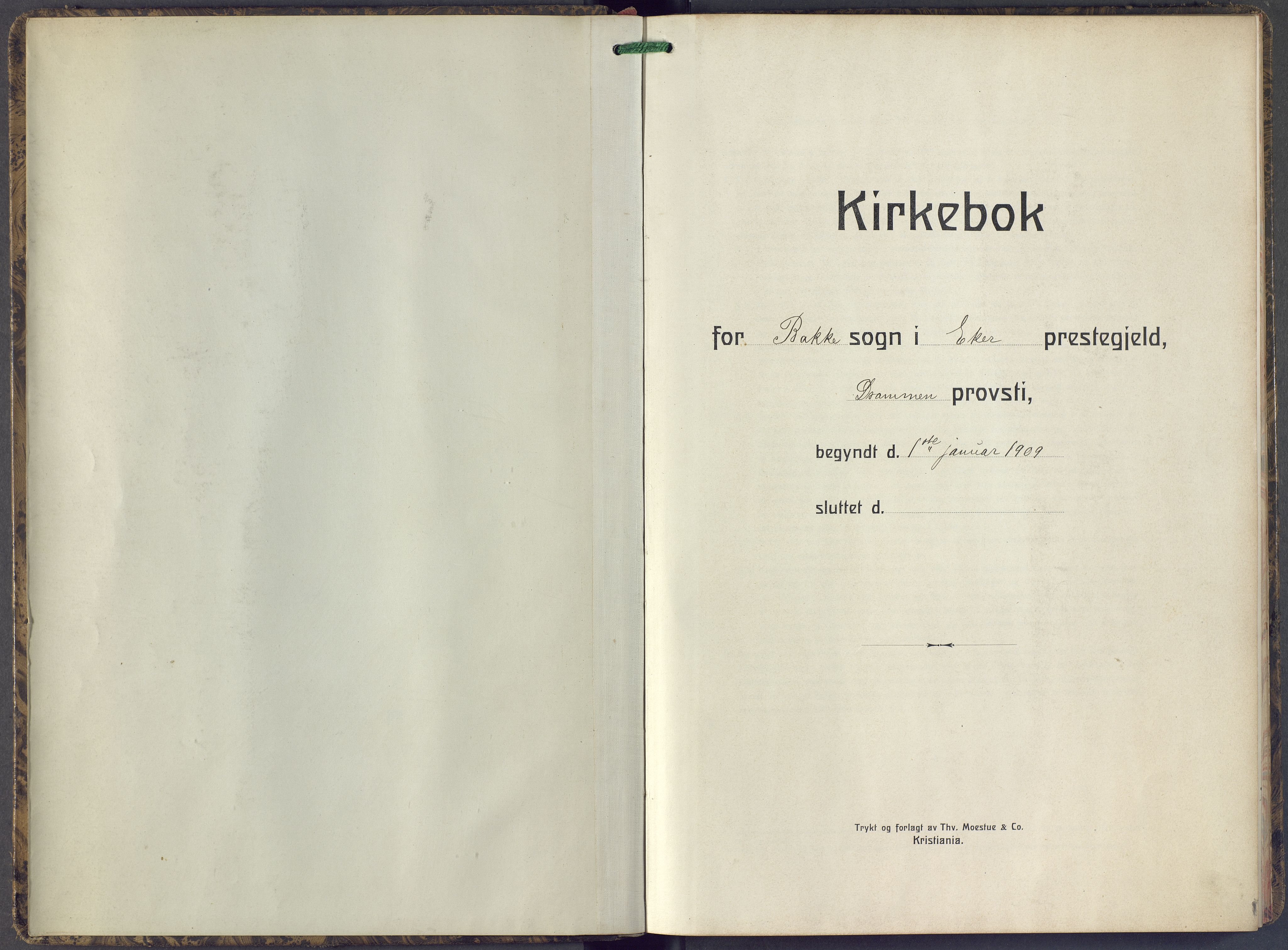 Eiker kirkebøker, AV/SAKO-A-4/F/Fc/L0005: Parish register (official) no. III 5, 1909-1916