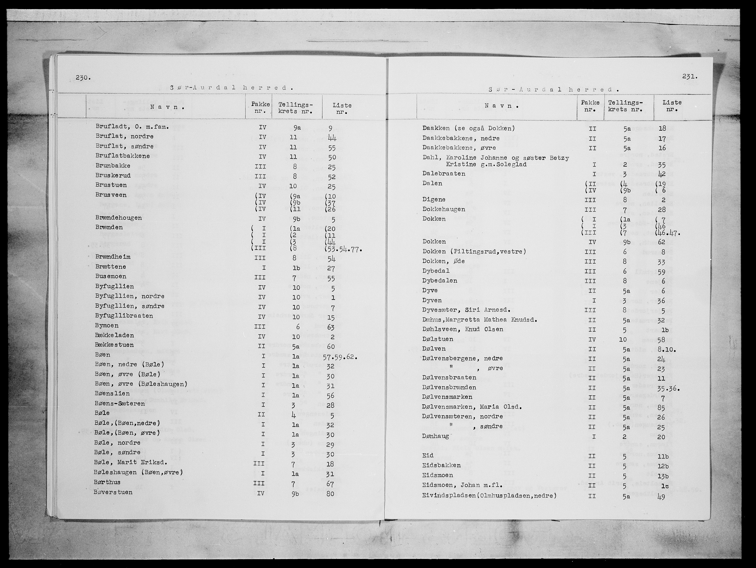 SAH, 1875 census for 0540P Sør-Aurdal, 1875, p. 3