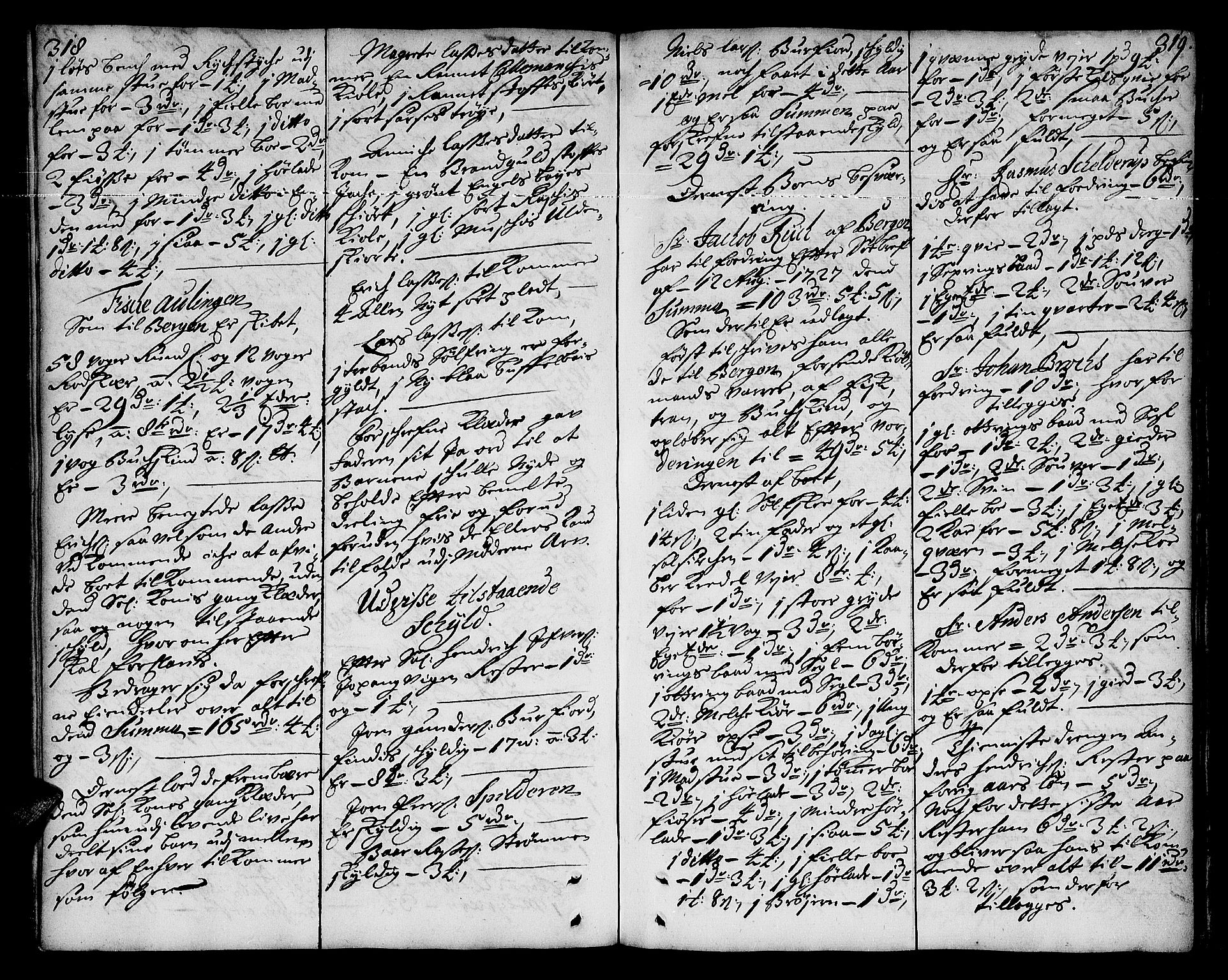 Sorenskriveren i Tromsø (-1755), SATØ/S-0262, 1713-1751, p. 318-319