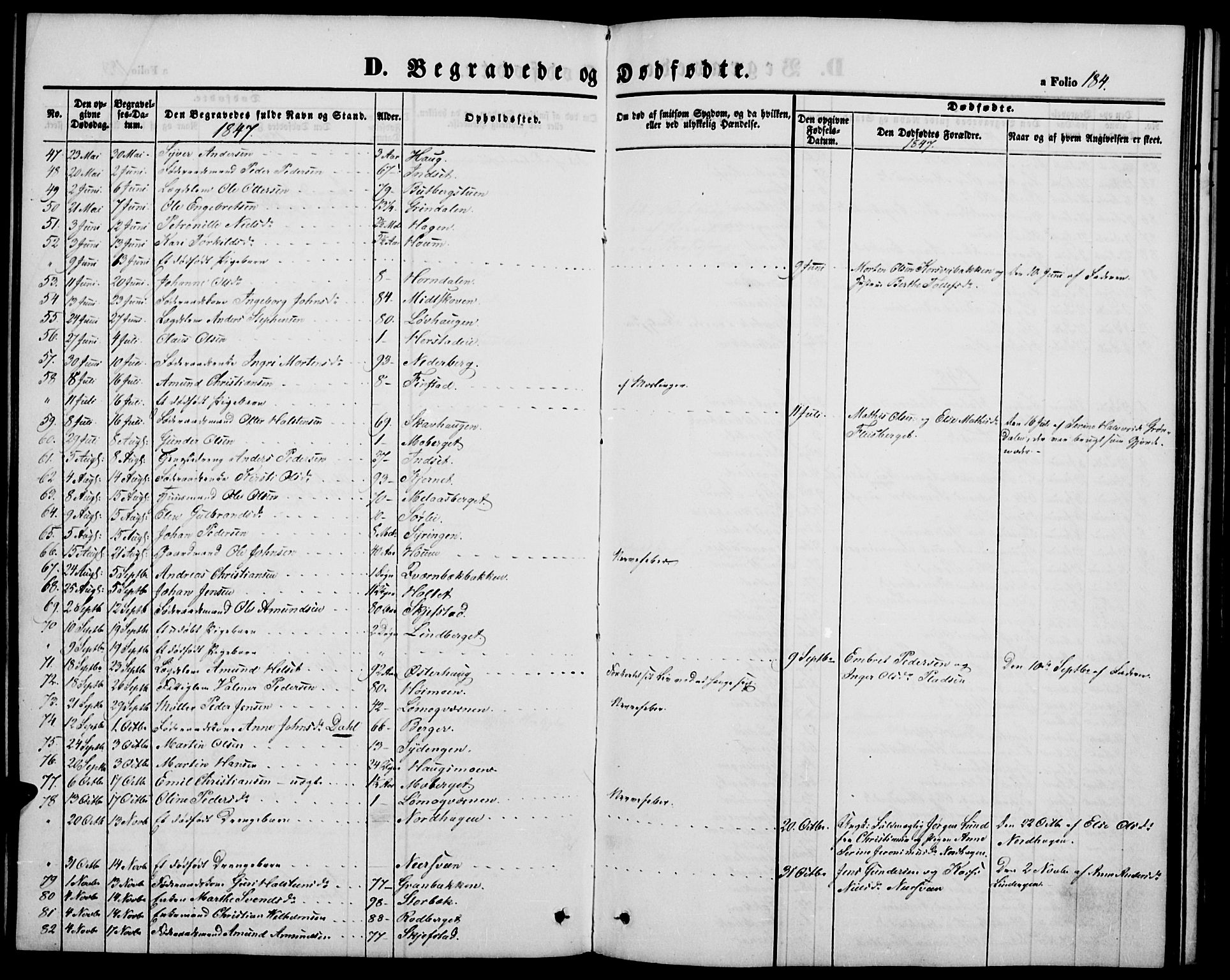 Elverum prestekontor, SAH/PREST-044/H/Ha/Hab/L0002: Parish register (copy) no. 2, 1845-1855, p. 184