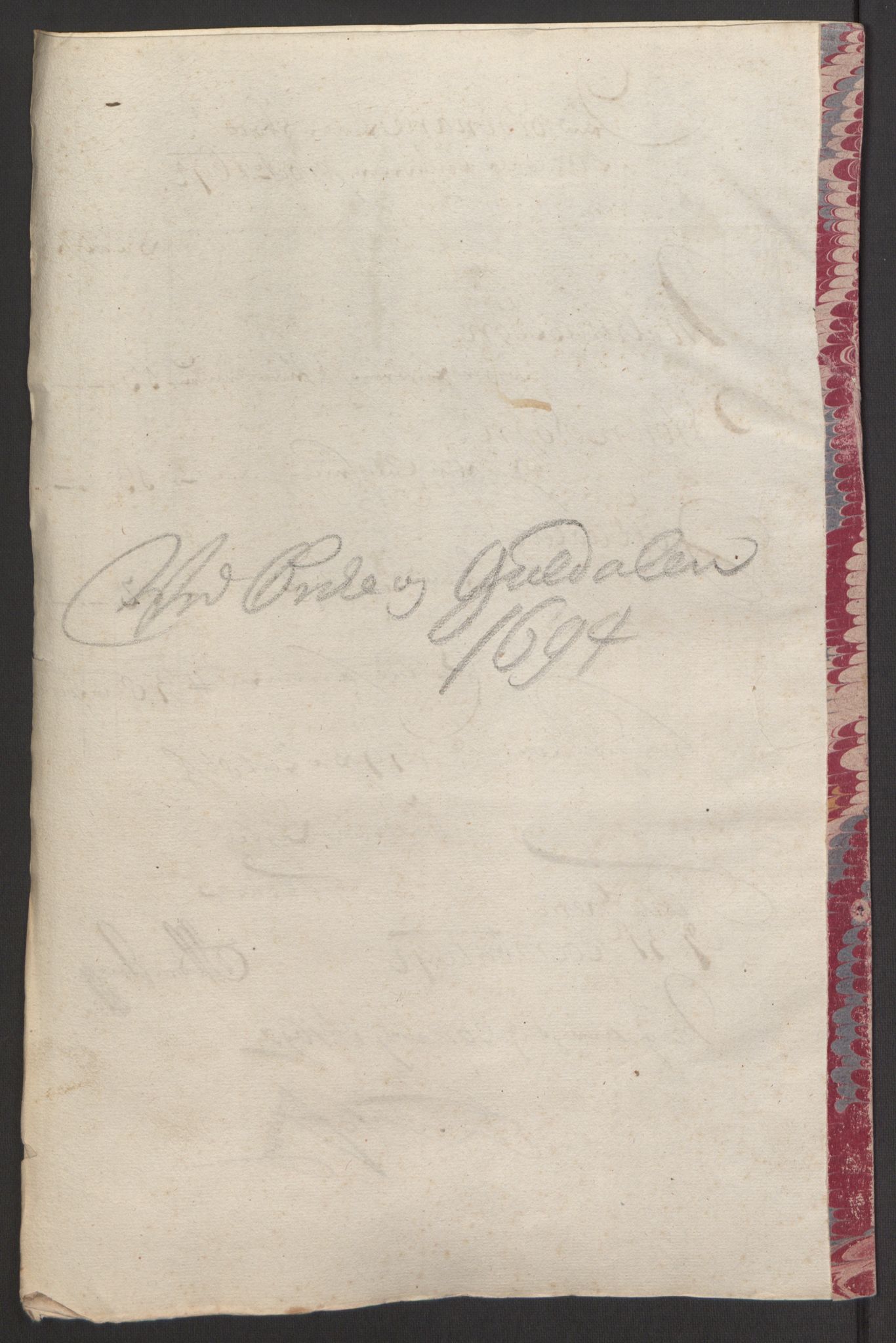 Rentekammeret inntil 1814, Reviderte regnskaper, Fogderegnskap, AV/RA-EA-4092/R60/L3944: Fogderegnskap Orkdal og Gauldal, 1694, p. 409