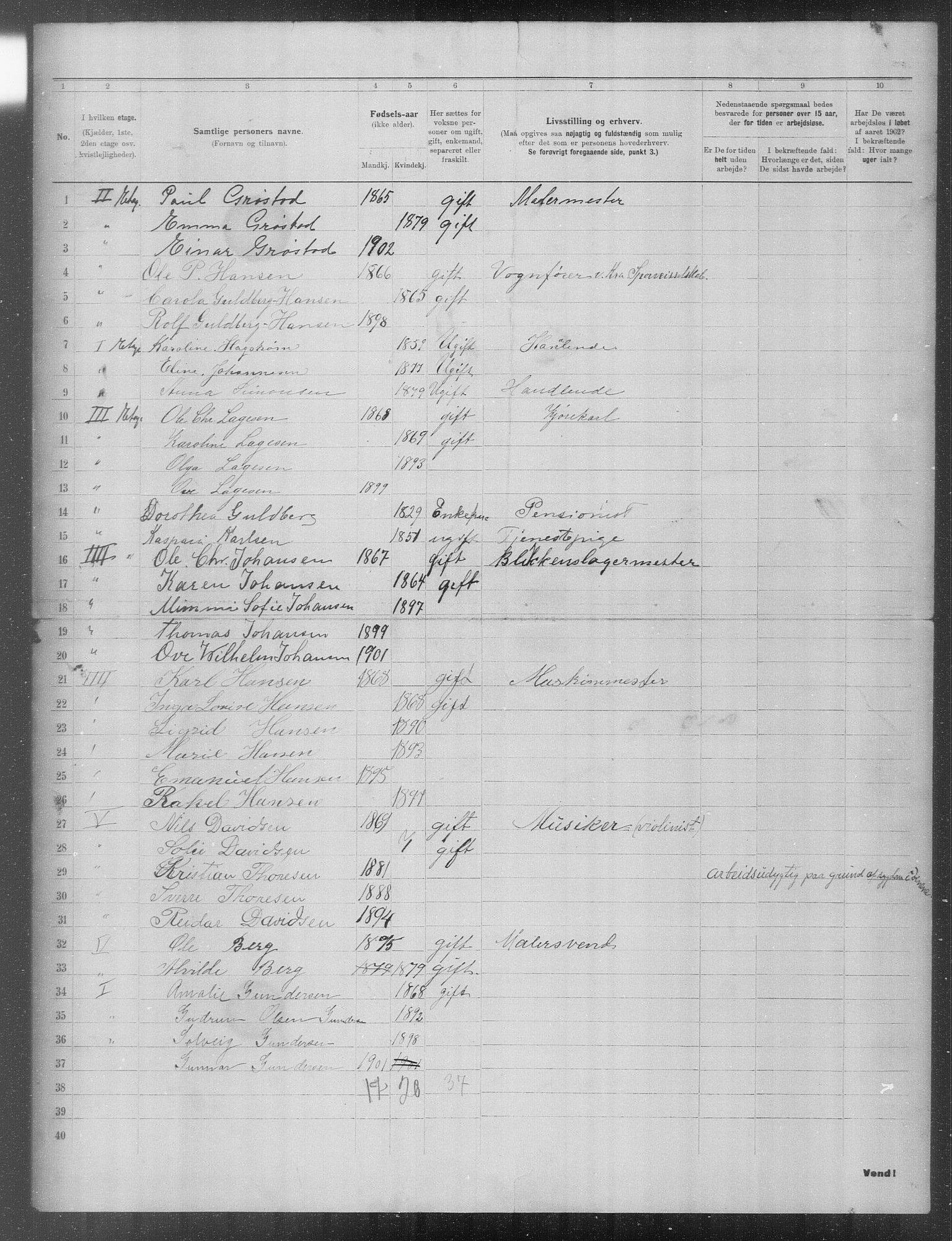 OBA, Municipal Census 1902 for Kristiania, 1902, p. 22797