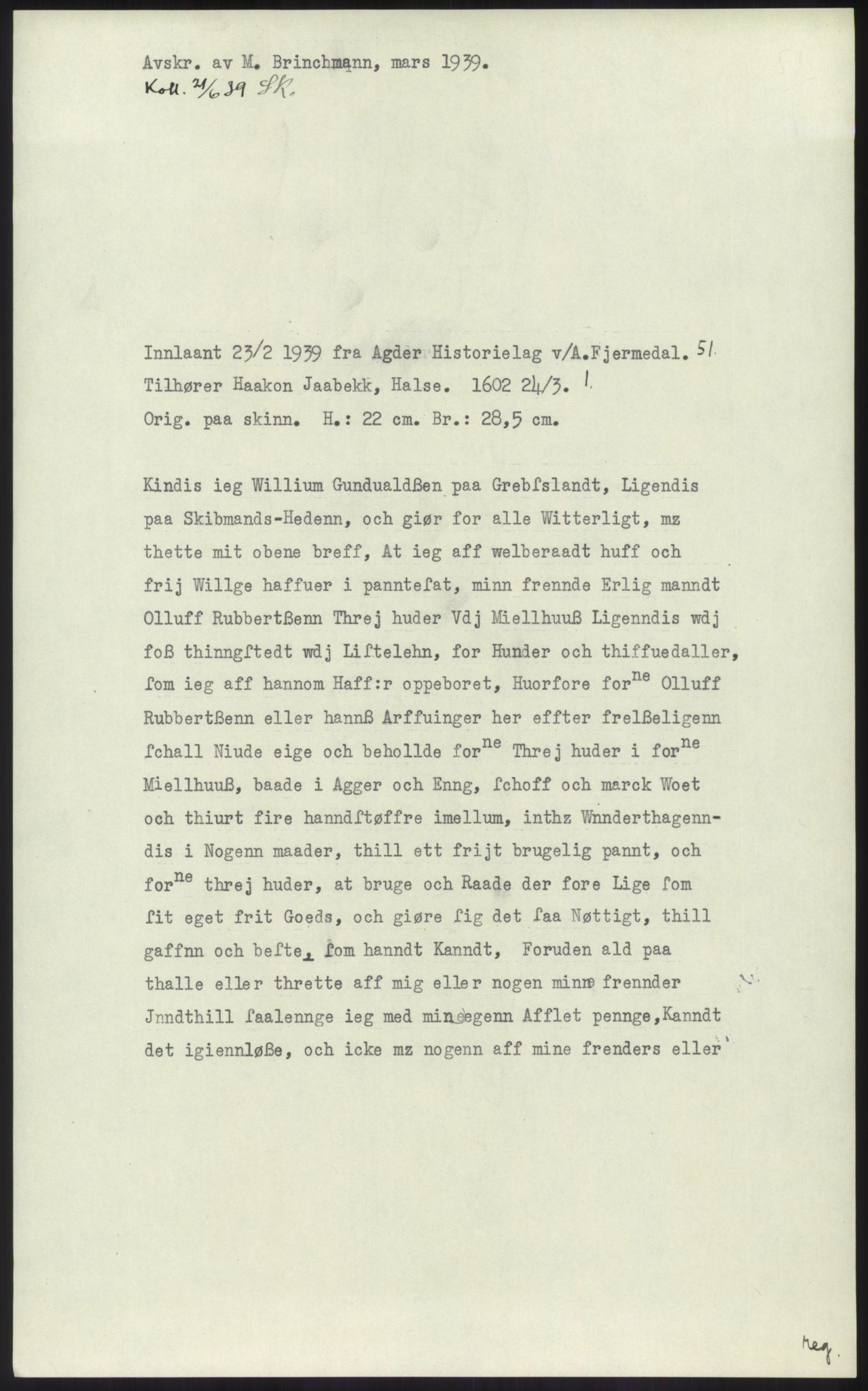 Samlinger til kildeutgivelse, Diplomavskriftsamlingen, AV/RA-EA-4053/H/Ha, p. 1816