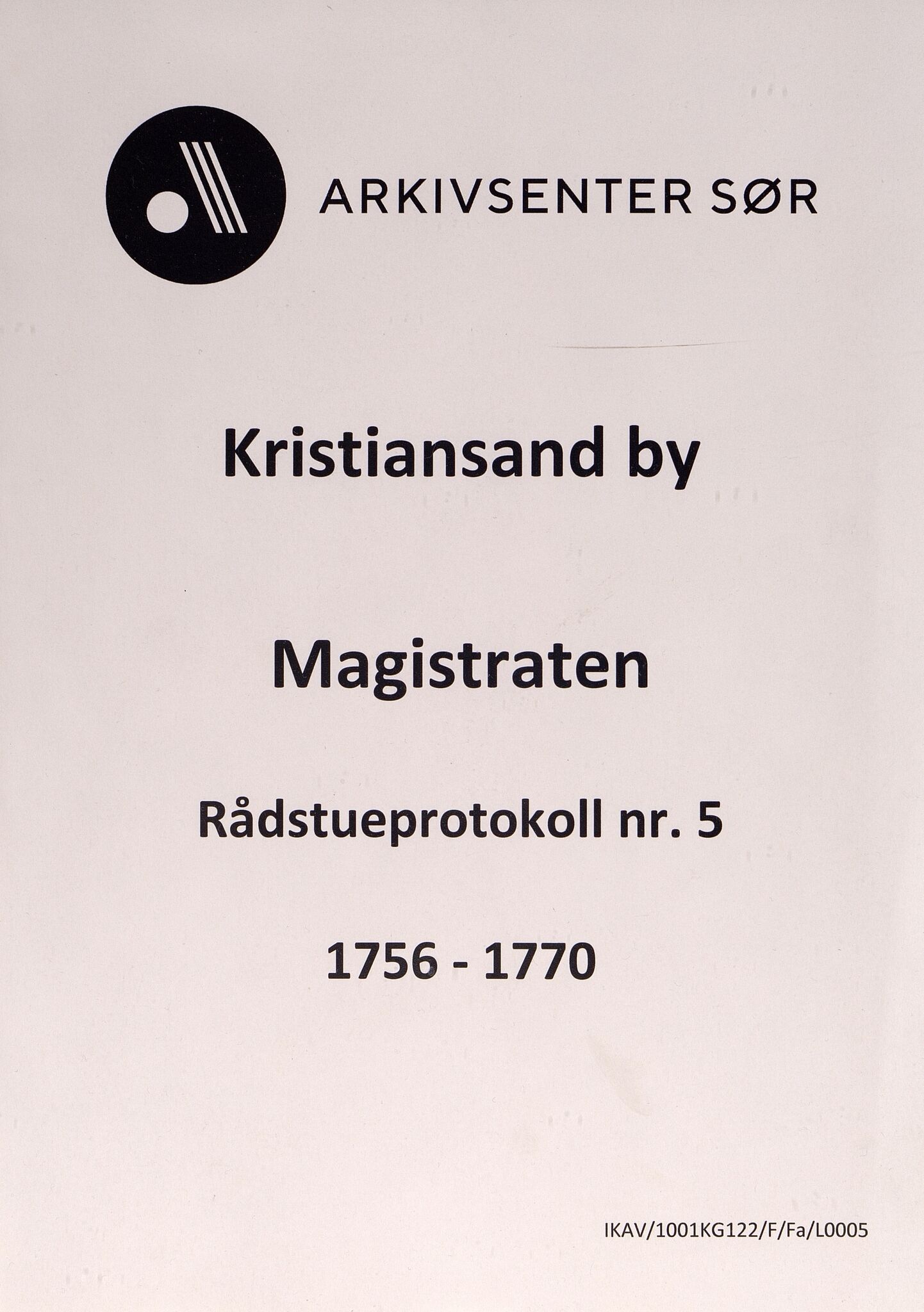 Kristiansand By - Magistraten, ARKSOR/1001KG122/F/Fa/L0005: Rådstueprotokoll nr.5, 1756-1770