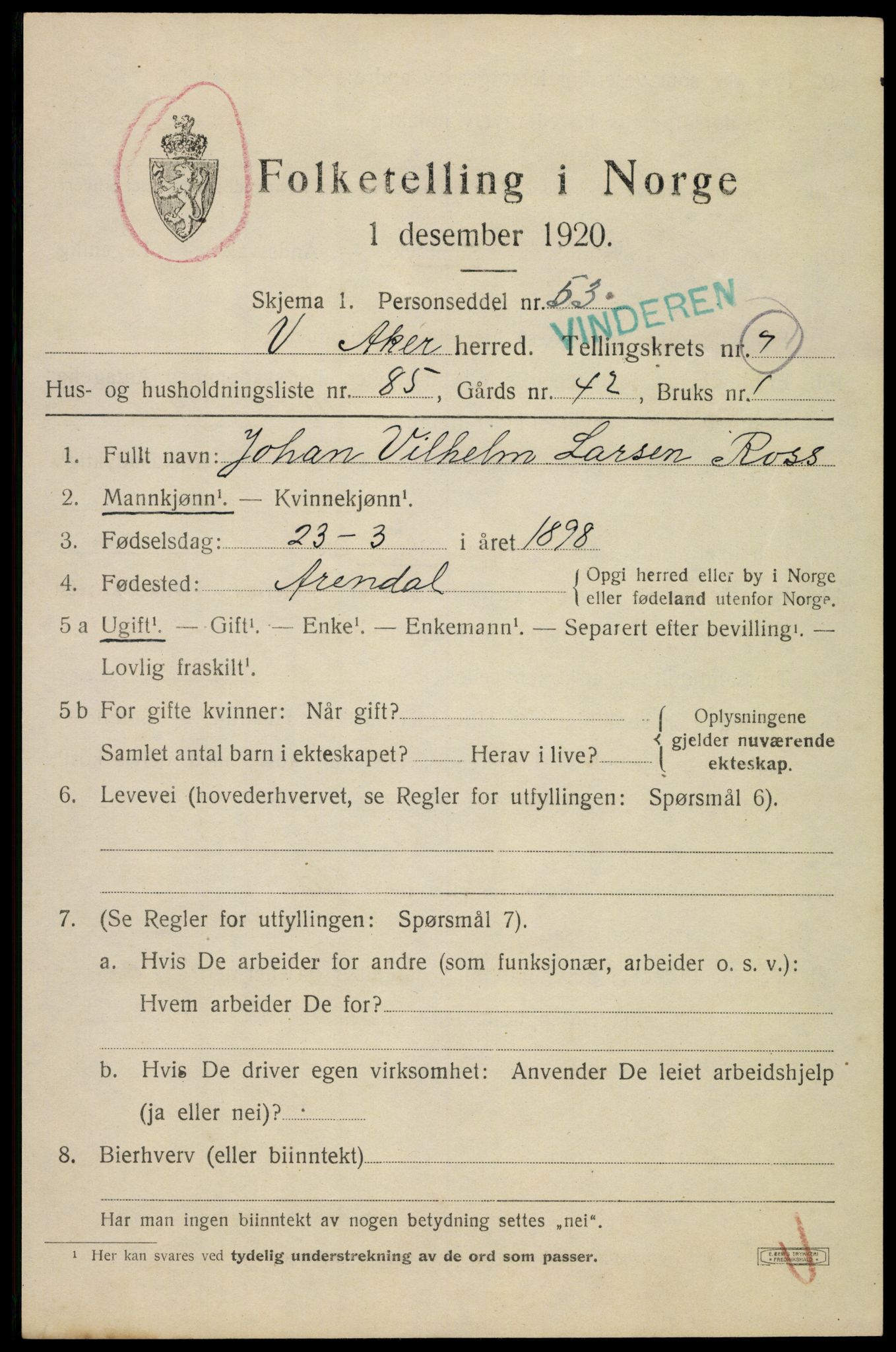 SAO, 1920 census for Aker, 1920, p. 47304