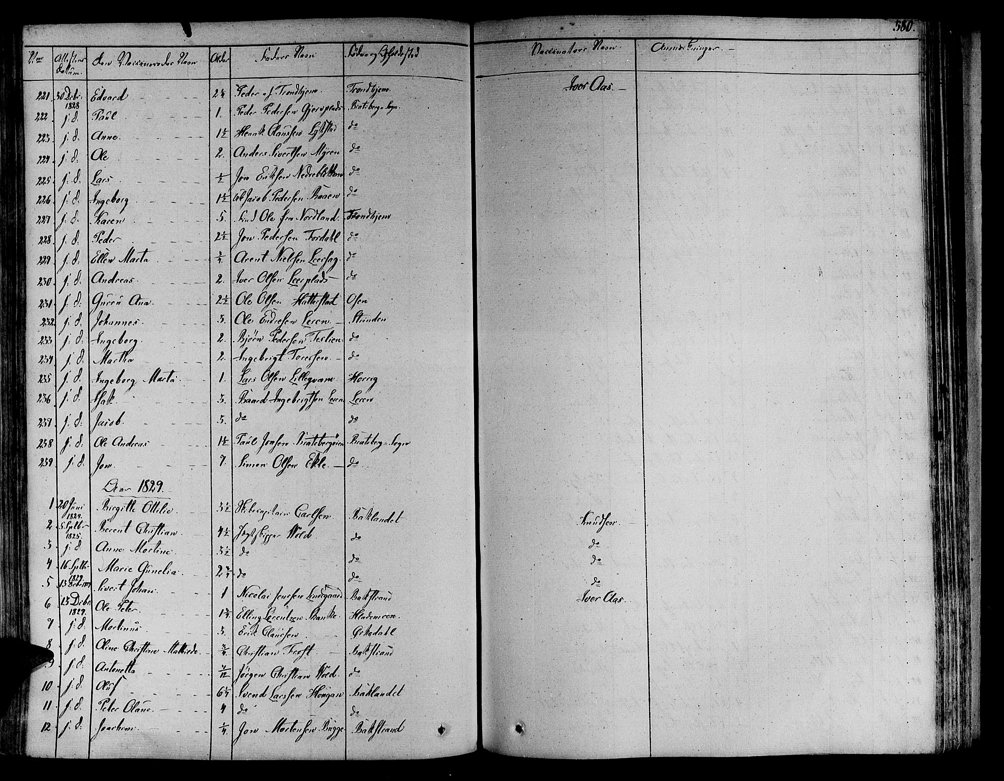 Ministerialprotokoller, klokkerbøker og fødselsregistre - Sør-Trøndelag, SAT/A-1456/606/L0286: Parish register (official) no. 606A04 /1, 1823-1840, p. 580