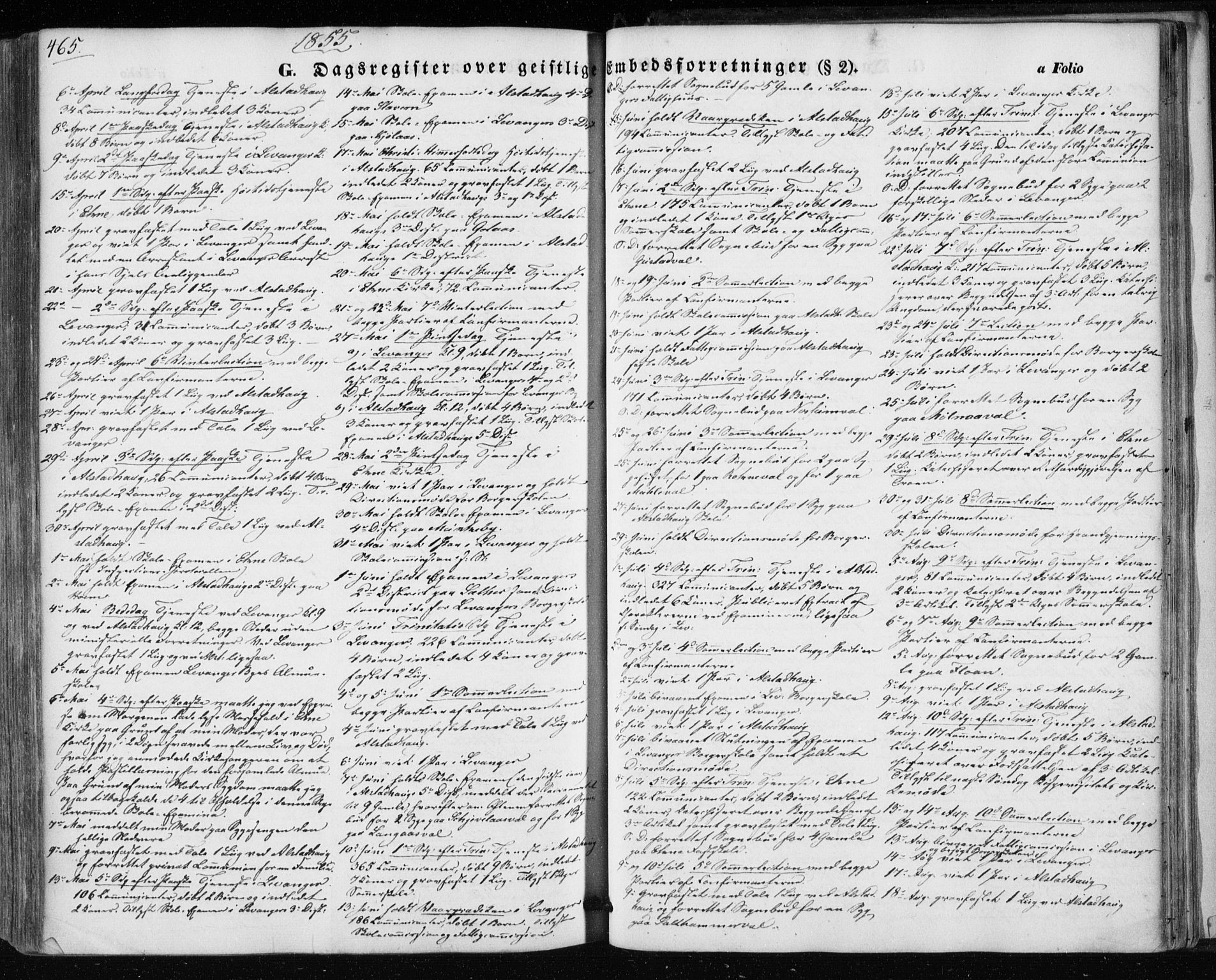 Ministerialprotokoller, klokkerbøker og fødselsregistre - Nord-Trøndelag, SAT/A-1458/717/L0154: Parish register (official) no. 717A07 /1, 1850-1862, p. 465
