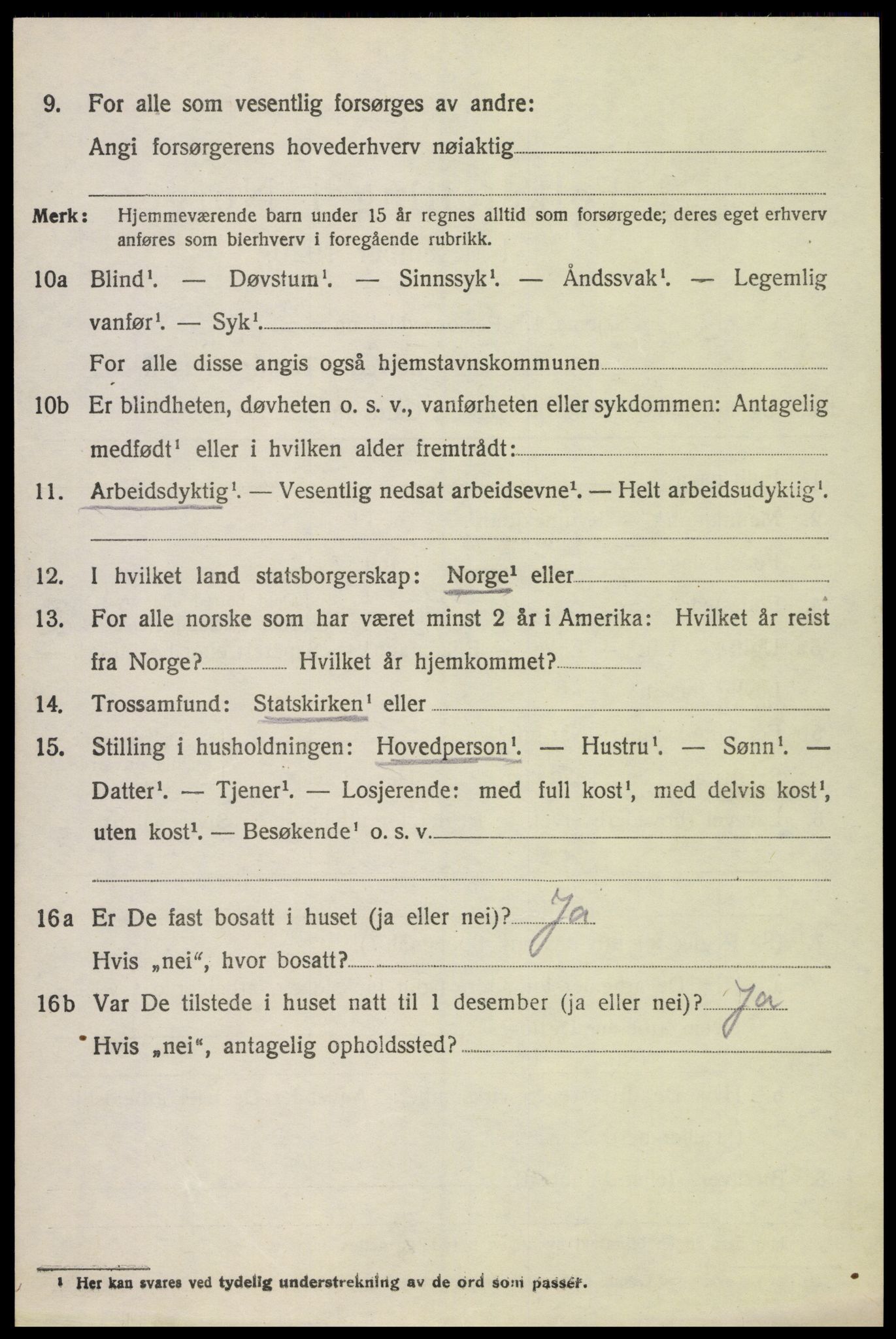 SAH, 1920 census for Ringsaker, 1920, p. 10331