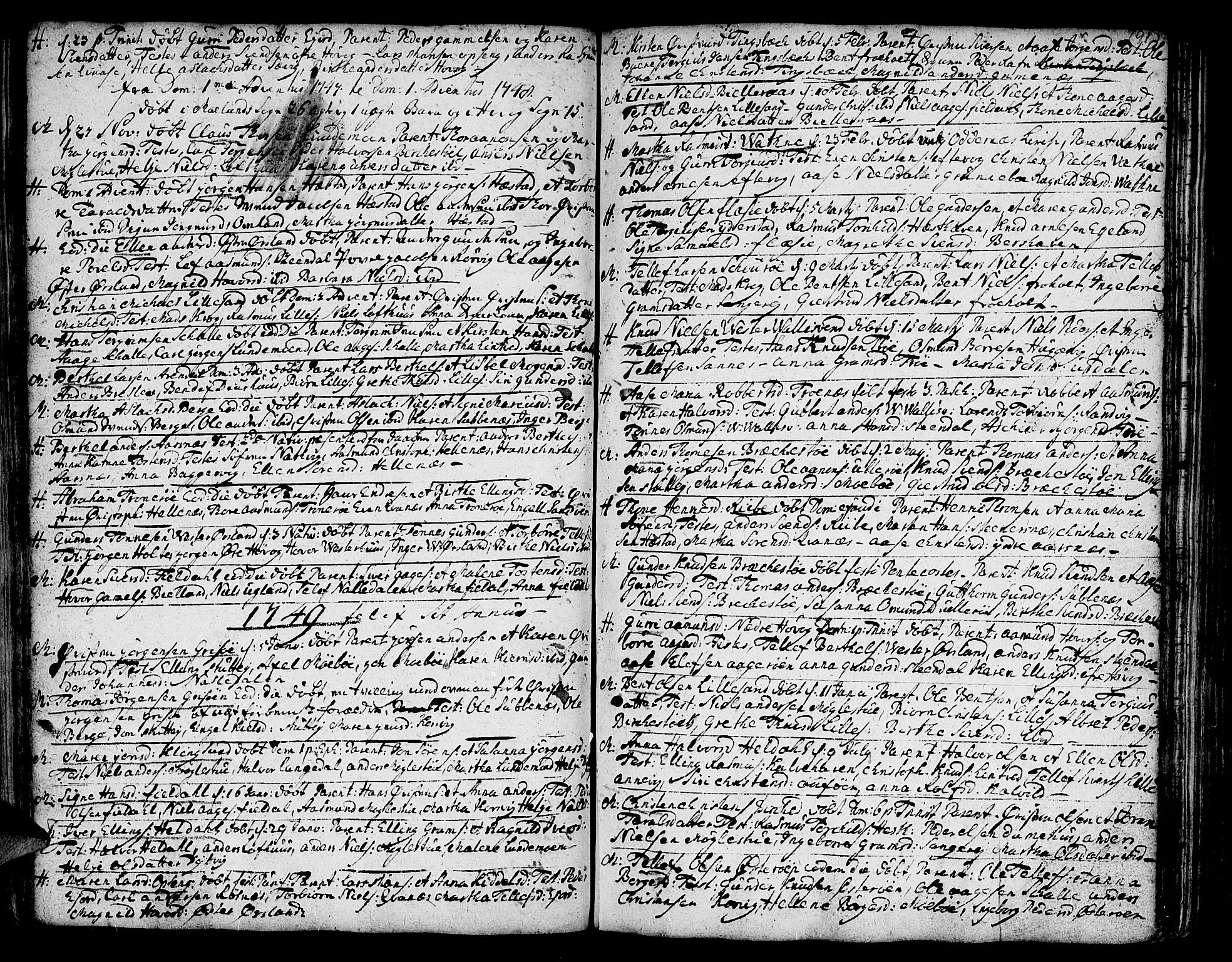 Vestre Moland sokneprestkontor, SAK/1111-0046/F/Fa/Fab/L0001: Parish register (official) no. A 1, 1687-1760, p. 91