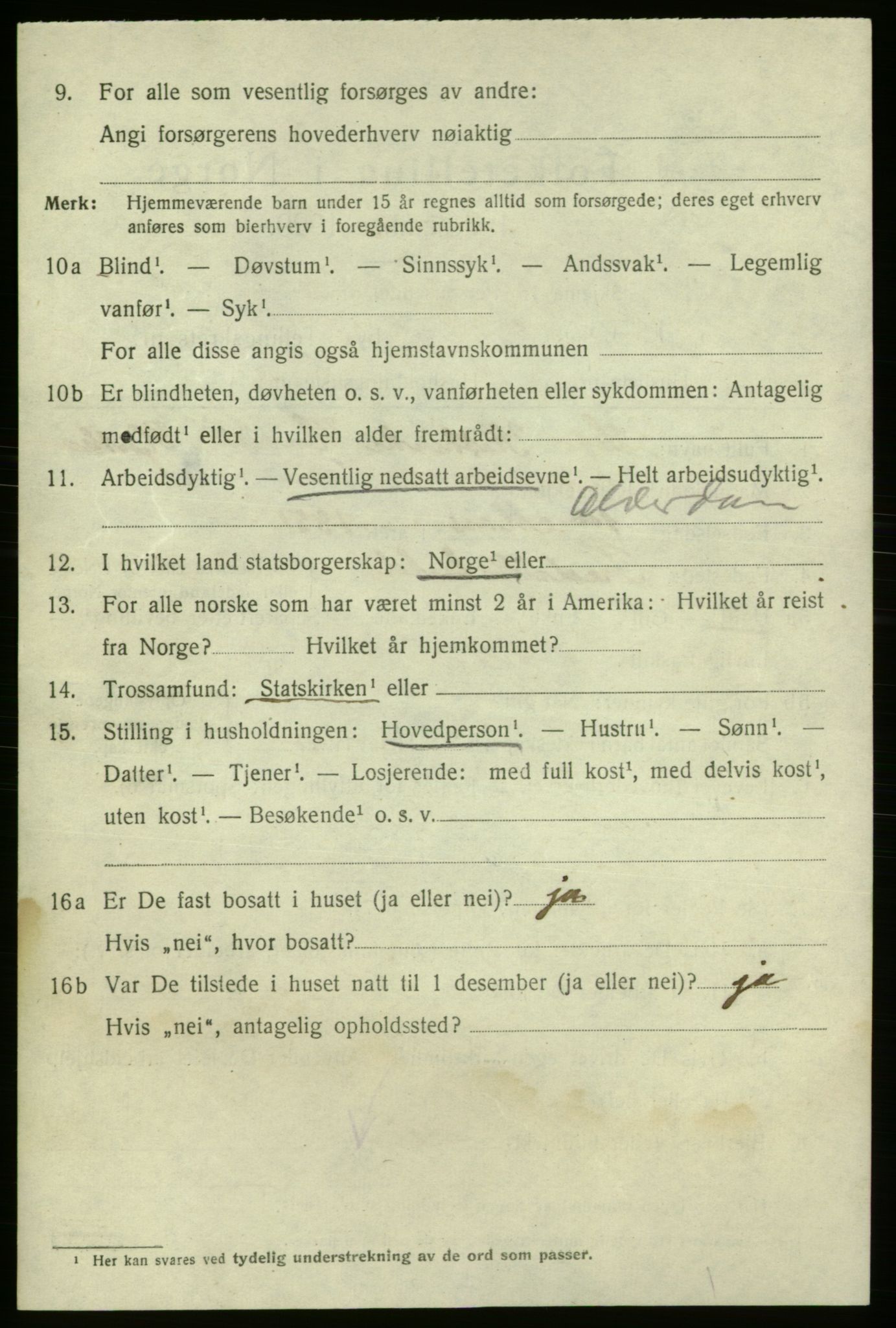SAO, 1920 census for Fredrikshald, 1920, p. 25945