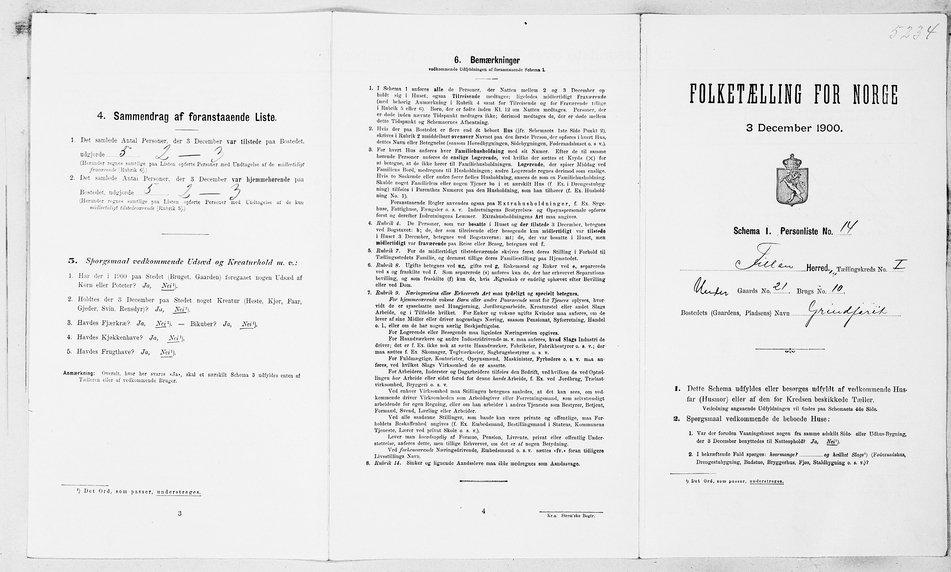 SAT, 1900 census for Fillan, 1900, p. 94