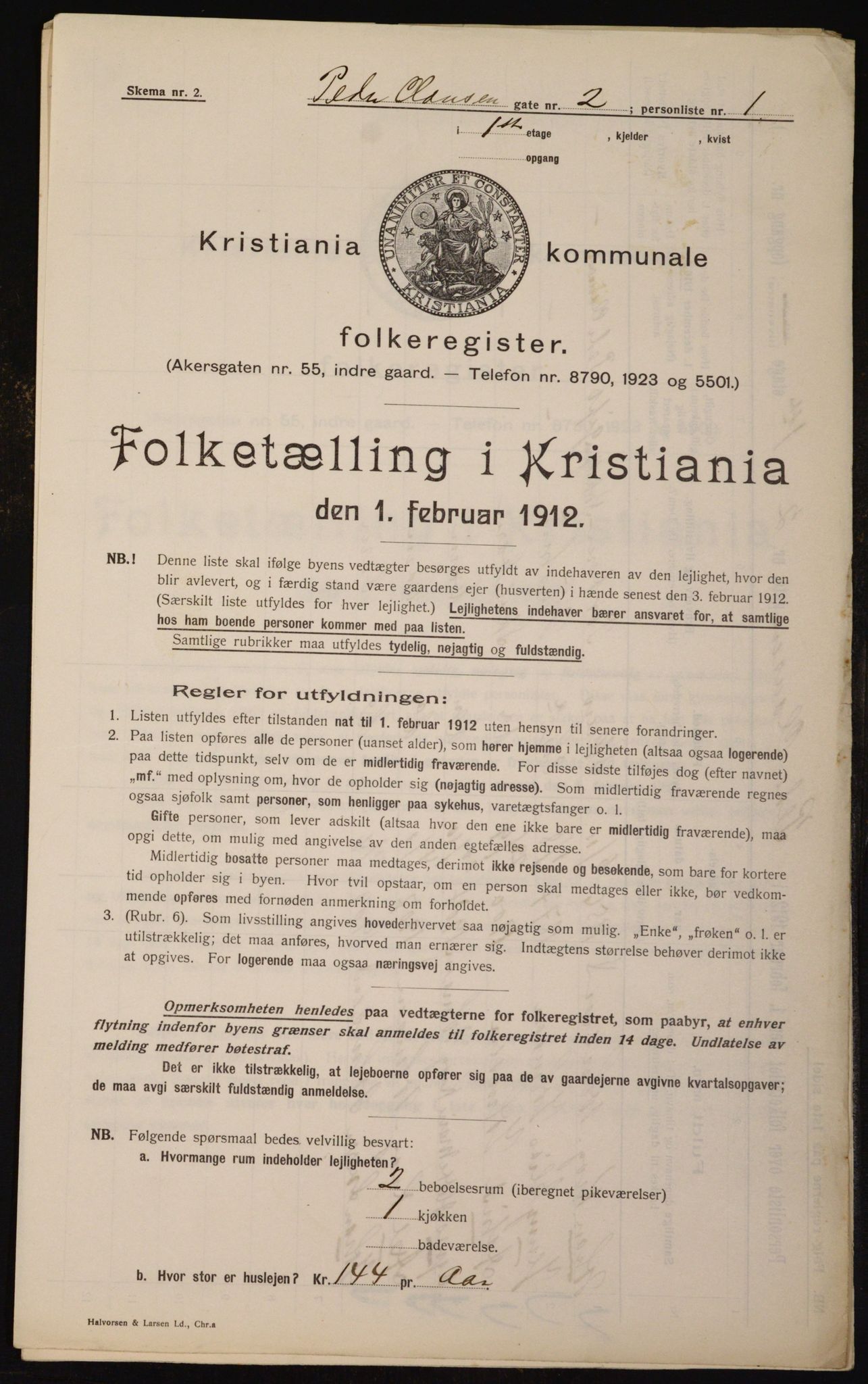 OBA, Municipal Census 1912 for Kristiania, 1912, p. 79359