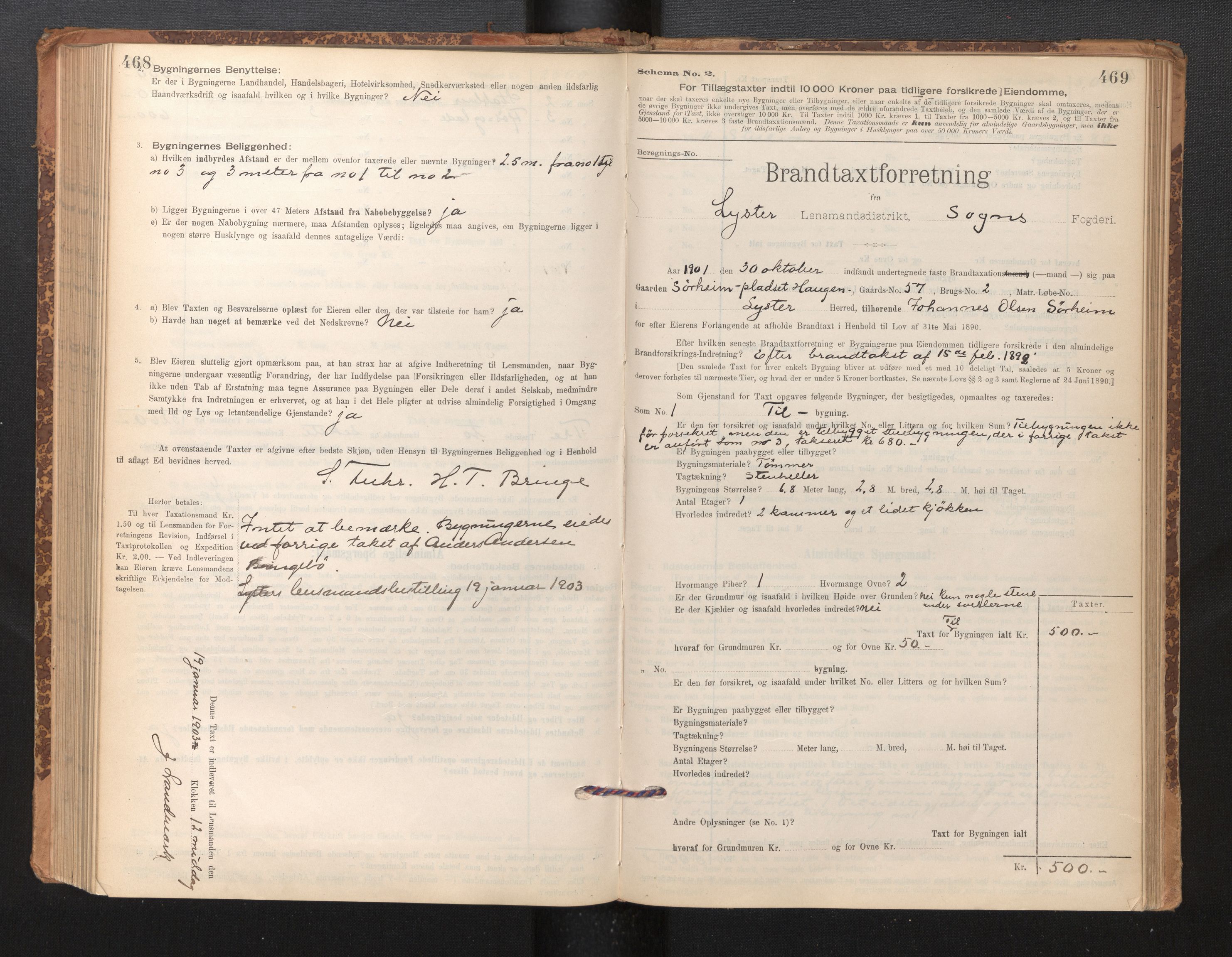 Lensmannen i Luster, SAB/A-29301/0012/L0007: Branntakstprotokoll, skjematakst, 1895-1935, p. 468-469