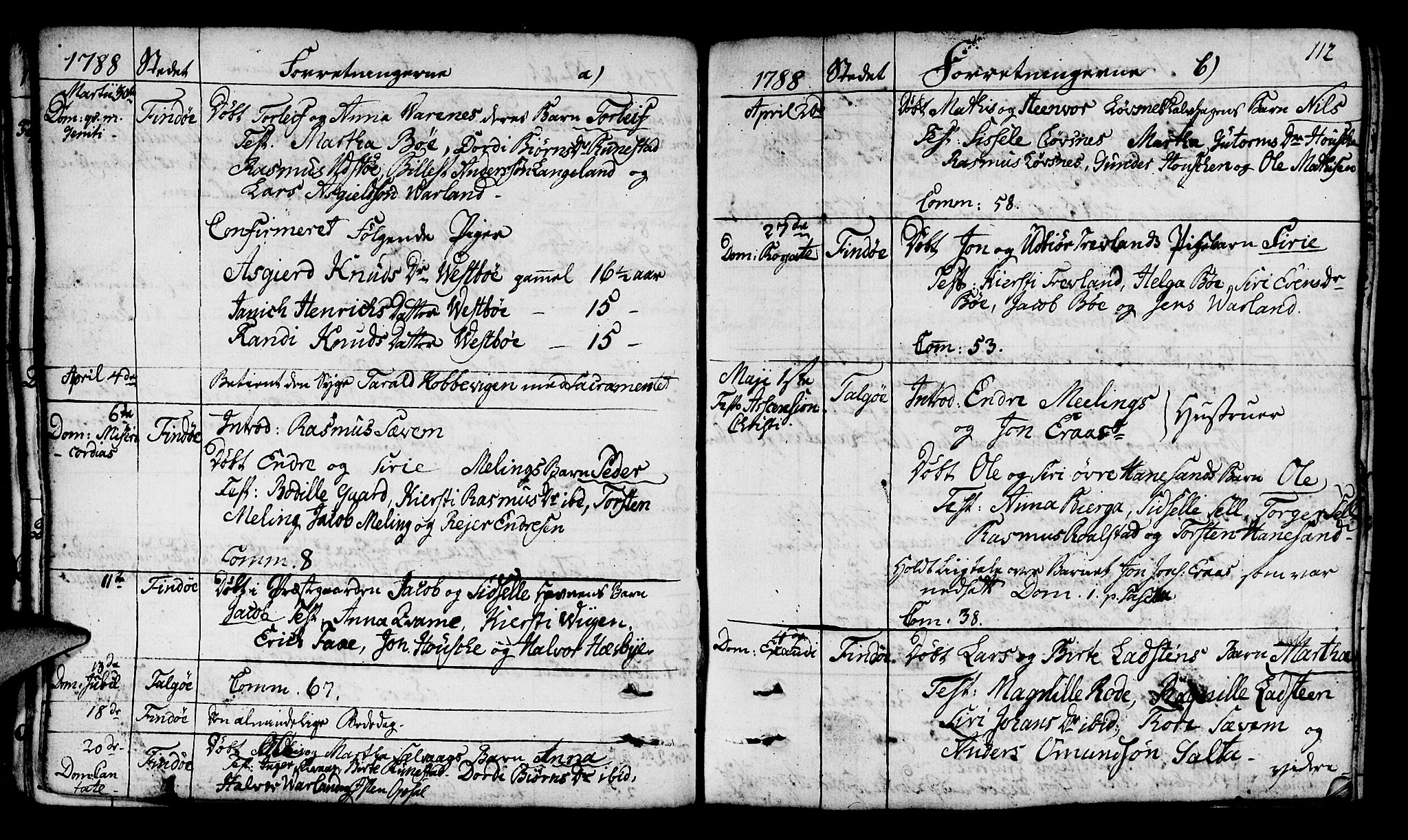 Finnøy sokneprestkontor, SAST/A-101825/H/Ha/Haa/L0005: Parish register (official) no. A 5, 1773-1816, p. 112