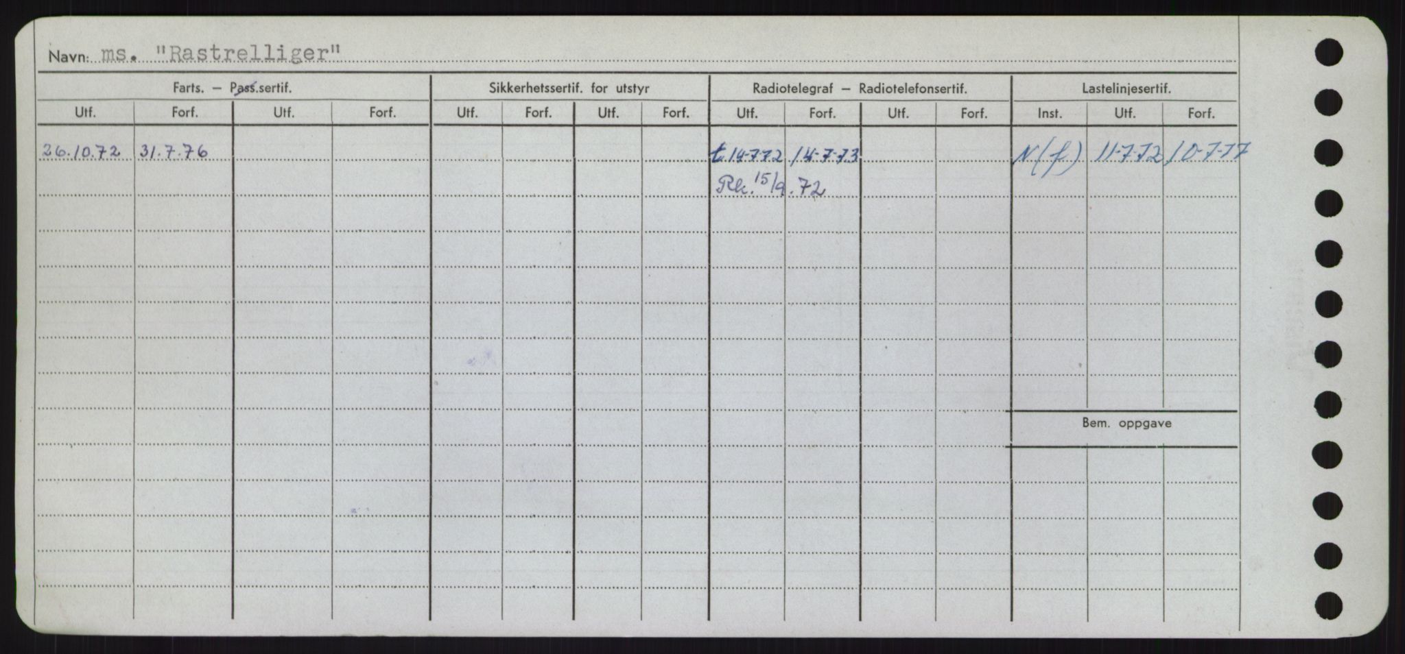 Sjøfartsdirektoratet med forløpere, Skipsmålingen, AV/RA-S-1627/H/Hd/L0030: Fartøy, Q-Riv, p. 262