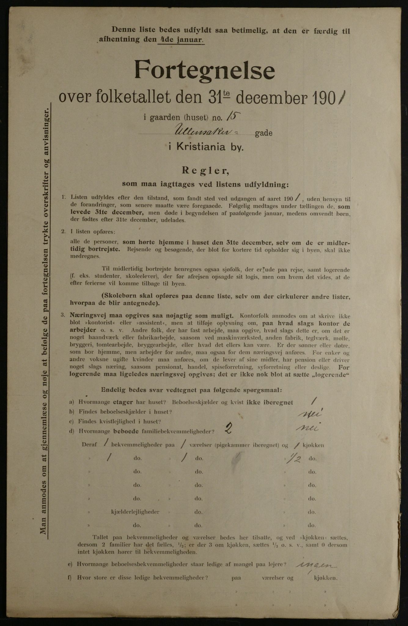 OBA, Municipal Census 1901 for Kristiania, 1901, p. 18236