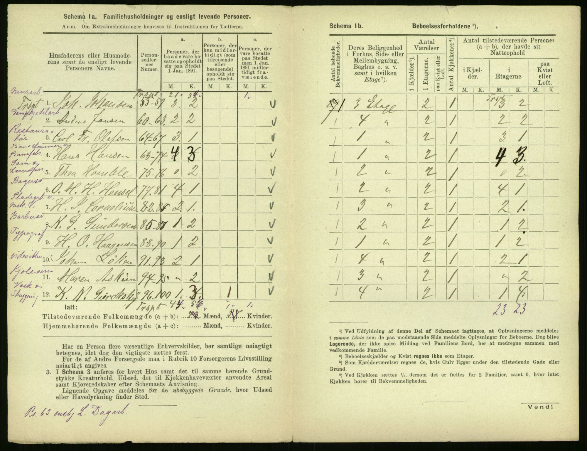 RA, 1891 census for 0301 Kristiania, 1891, p. 24669