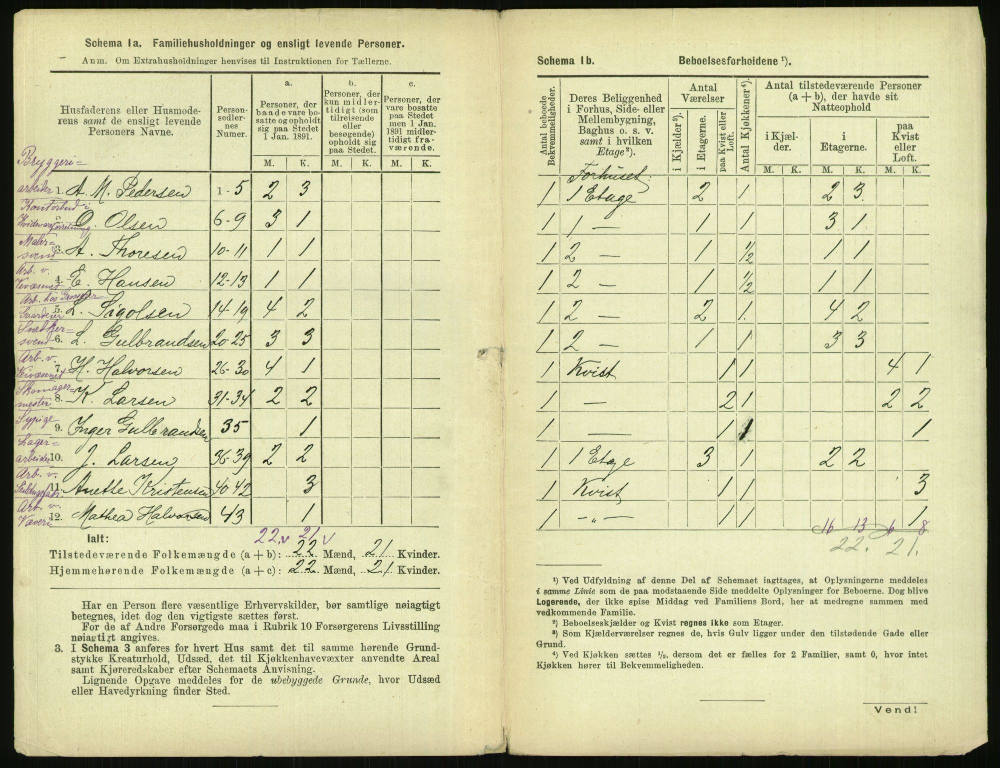 RA, 1891 census for 0301 Kristiania, 1891, p. 146346