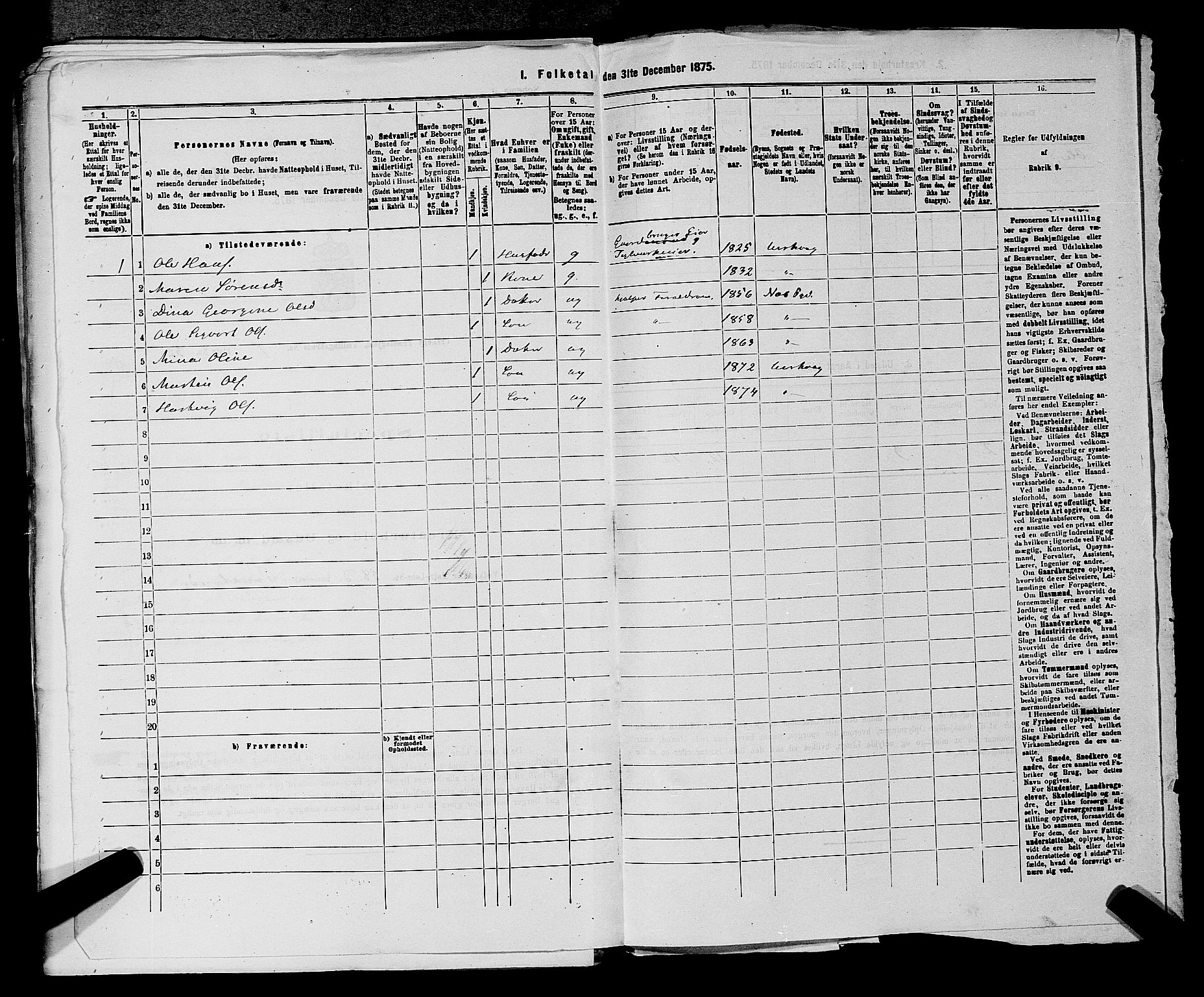 RA, 1875 census for 0224P Aurskog, 1875, p. 749