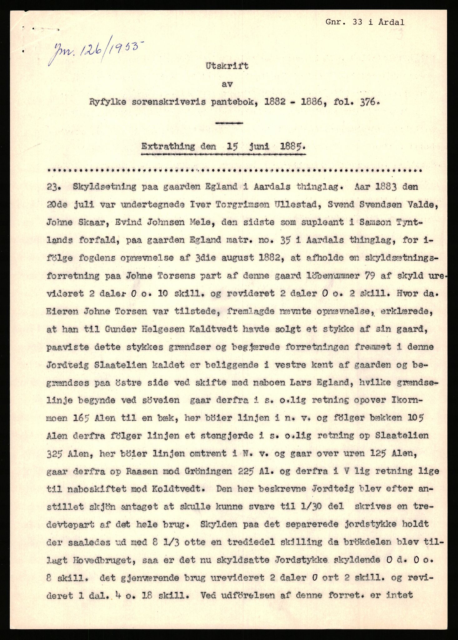 Statsarkivet i Stavanger, AV/SAST-A-101971/03/Y/Yj/L0015: Avskrifter sortert etter gårdsnavn: Dysje - Eide, 1750-1930, p. 410