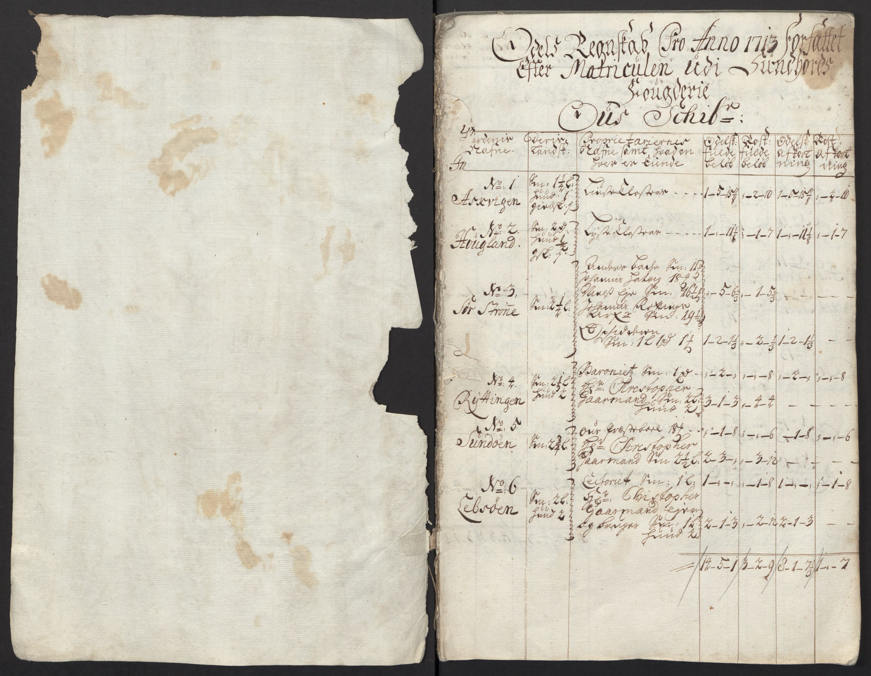 Rentekammeret inntil 1814, Reviderte regnskaper, Fogderegnskap, AV/RA-EA-4092/R48/L2989: Fogderegnskap Sunnhordland og Hardanger, 1713, p. 37